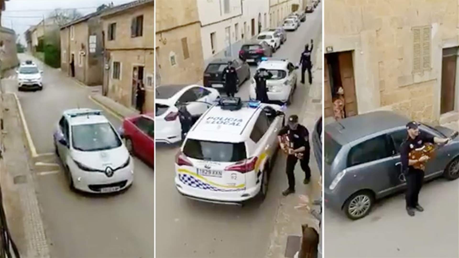 في الحجر المنزلي... الشّرطة الإسبانية ترفّه عن المواطنين بالموسيقى والرقص (فيديو)