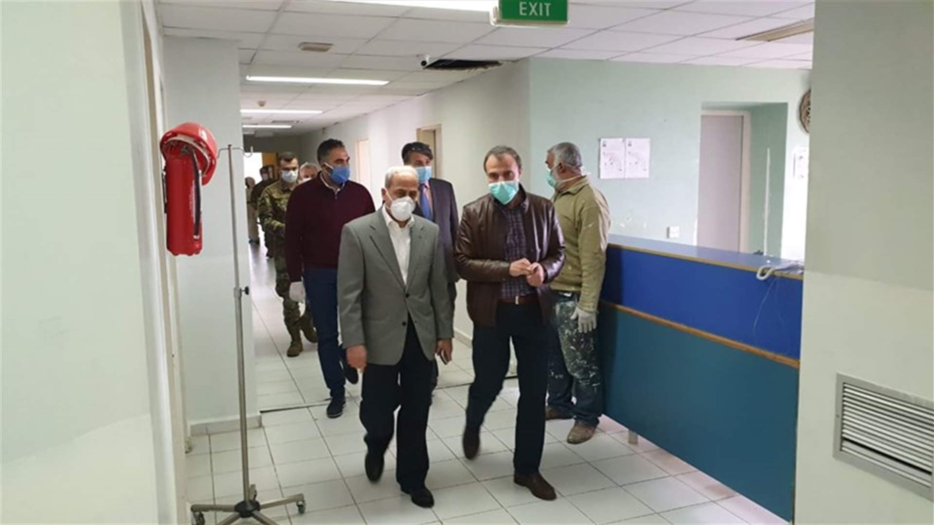 اللواء خير زار تفقد غرف العزل في مستشفى عبدالله الراسي الحكومي موفدا من دياب: تم إقرار مساعدات لـ6 مستشفيات حكومية في لبنان