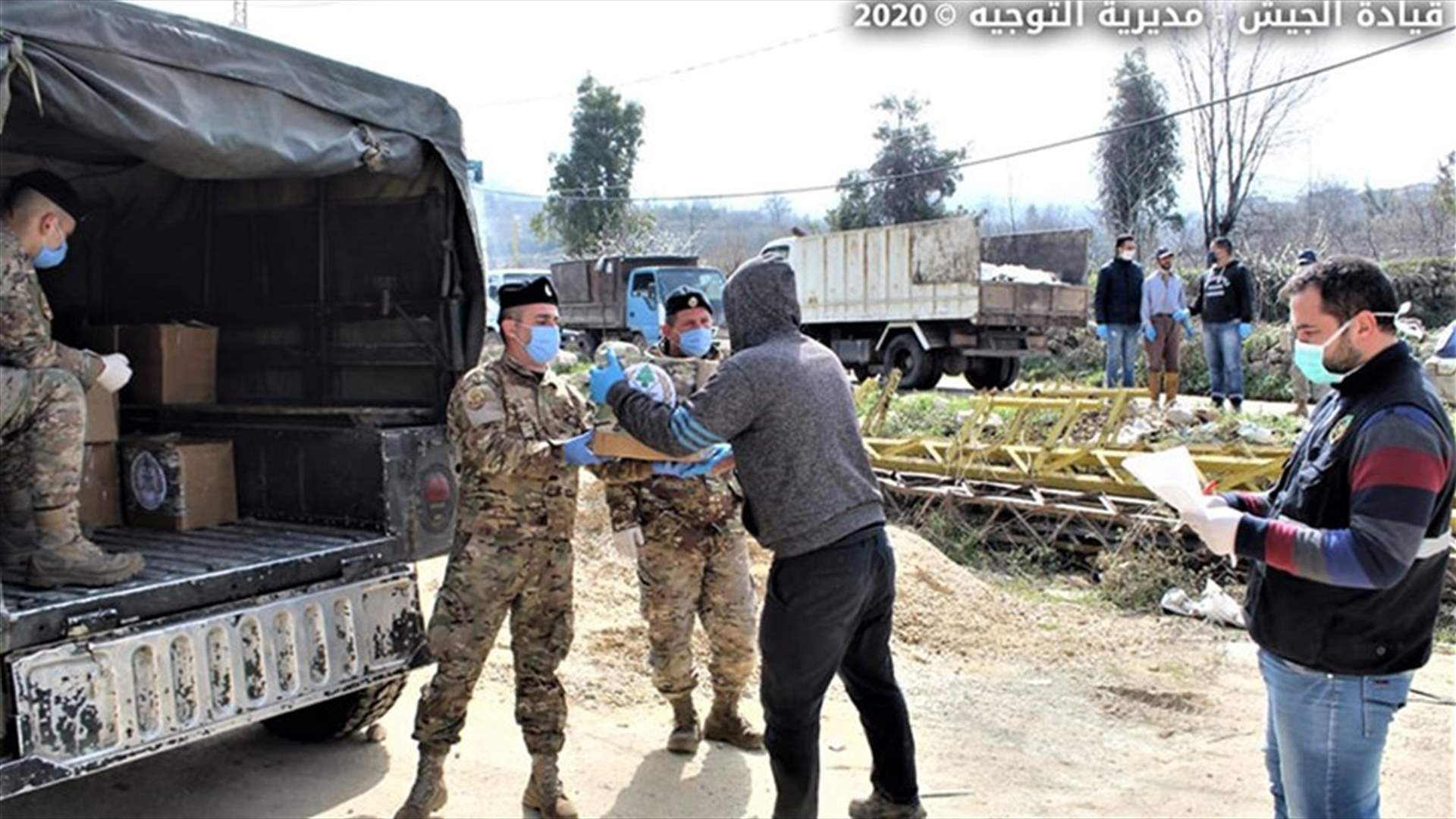 الجيش وزع حصصا غذائية في طرابلس وببنين وفنيدق