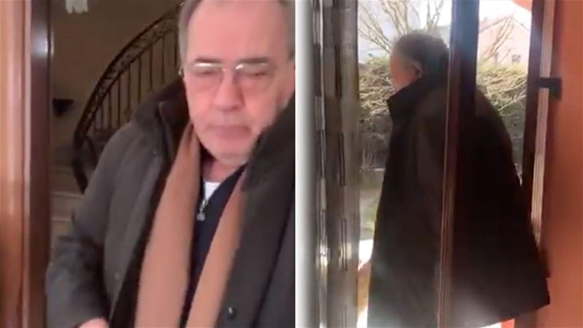 إيطالي يتحدى كورونا بطرافته... هكذا خرج ليشرب فنجان القهوة (فيديو)