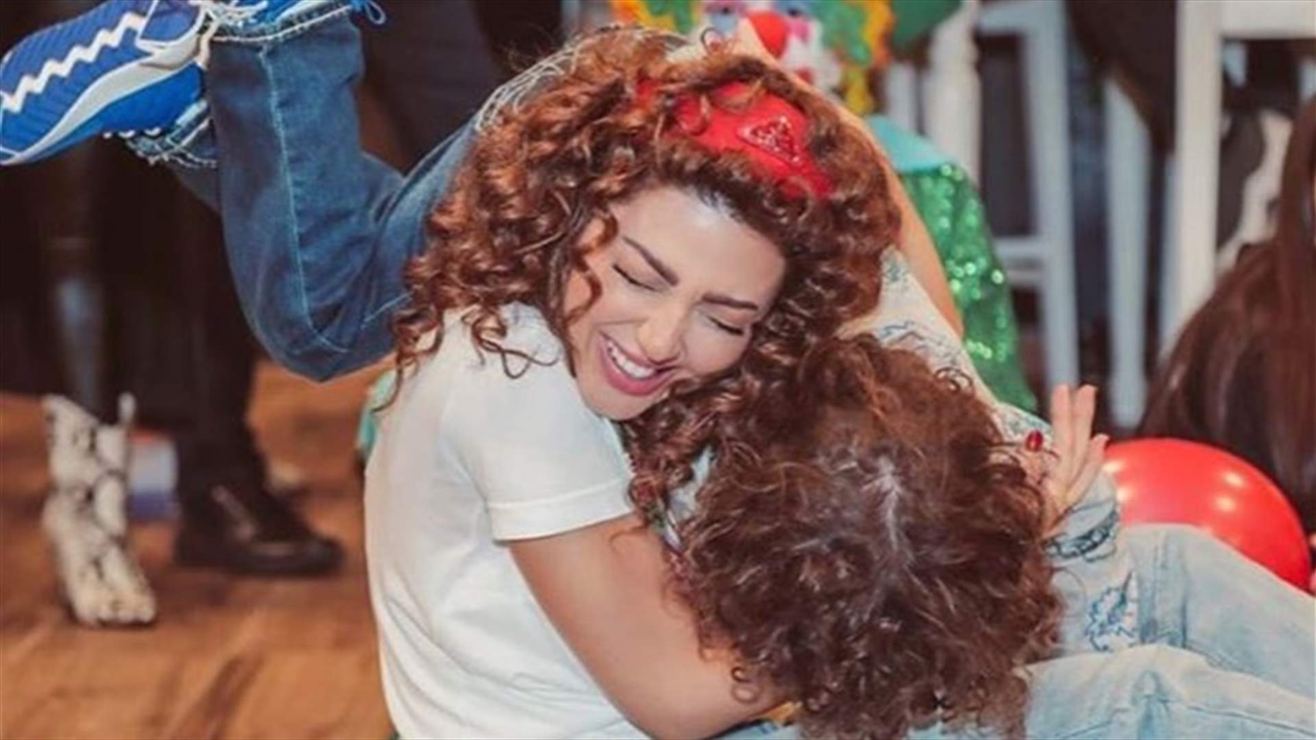 ميريام فارس وابنها جايدن يشاركان بمبادرة "زقفة للأبطال"