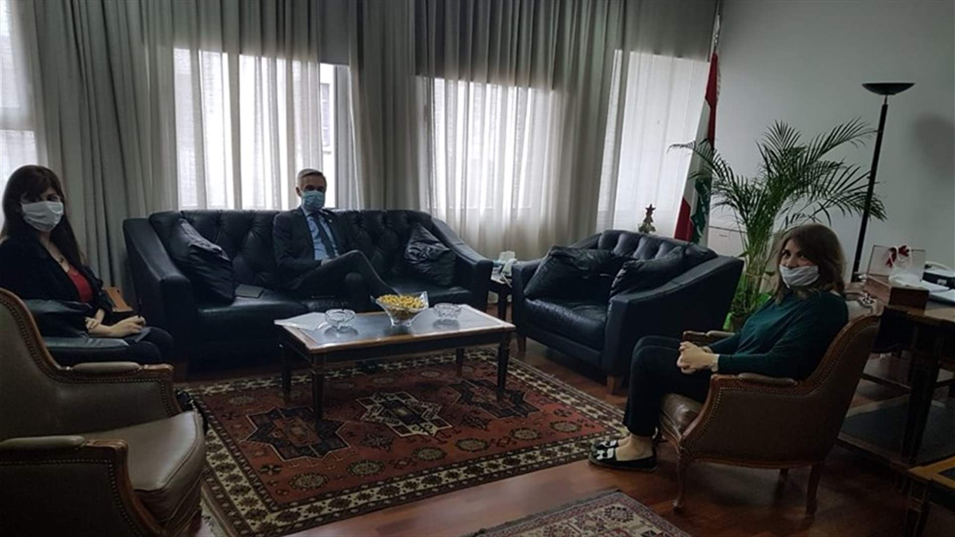 نجم بحثت مع مارتن خطة الوقاية والإستجابة المتعلقة بالسجون