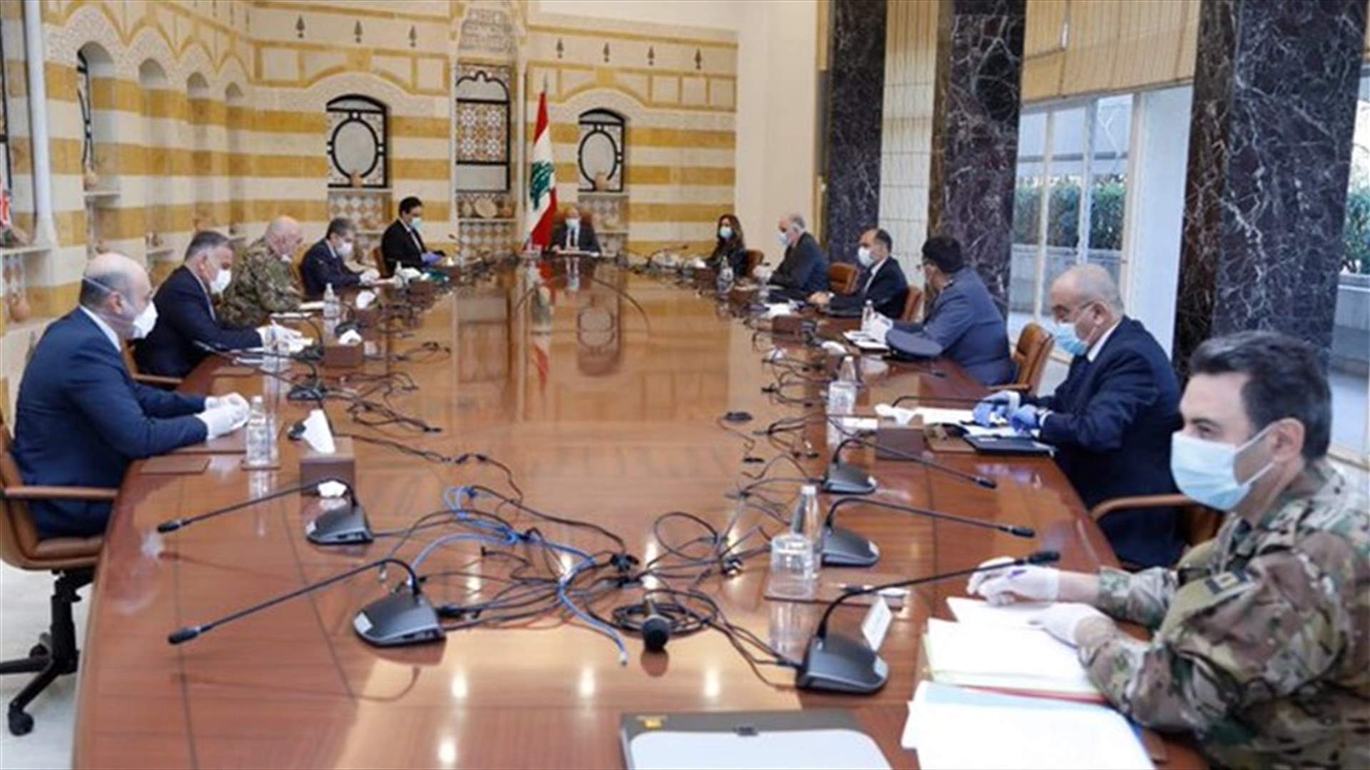 اجتماع امني في بعبدا... عون: للاستمرار في تعزيز الاجراءات الامنية