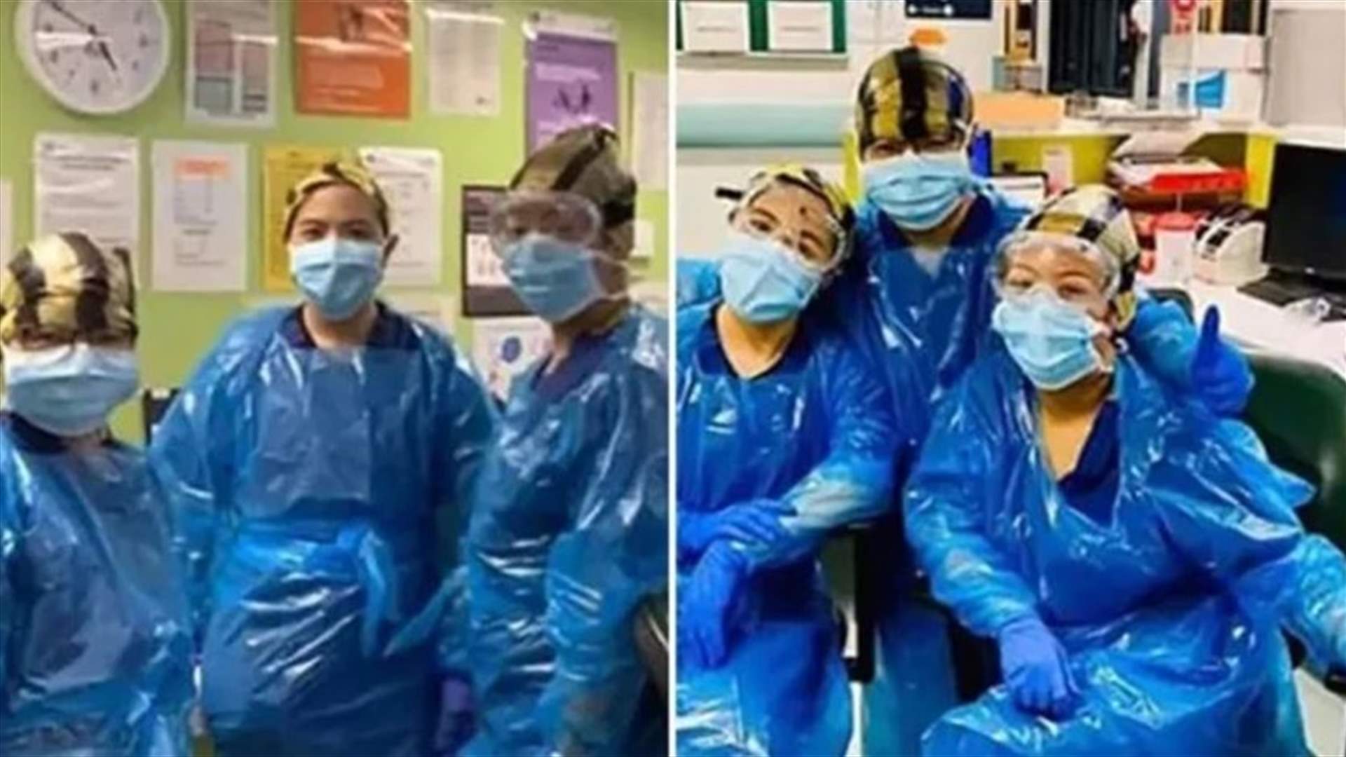 في بريطانيا... ممرضات أجبرن على ارتداء أكياس قمامة لقلة المستلزمات الطبية فأصبن بكورونا