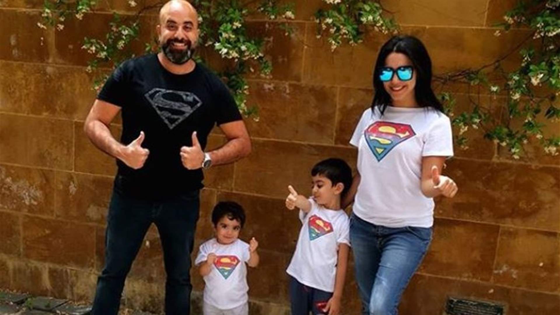 هشام حداد احتفل مع عائلته بأحد الشعانين في المنزل (صور)