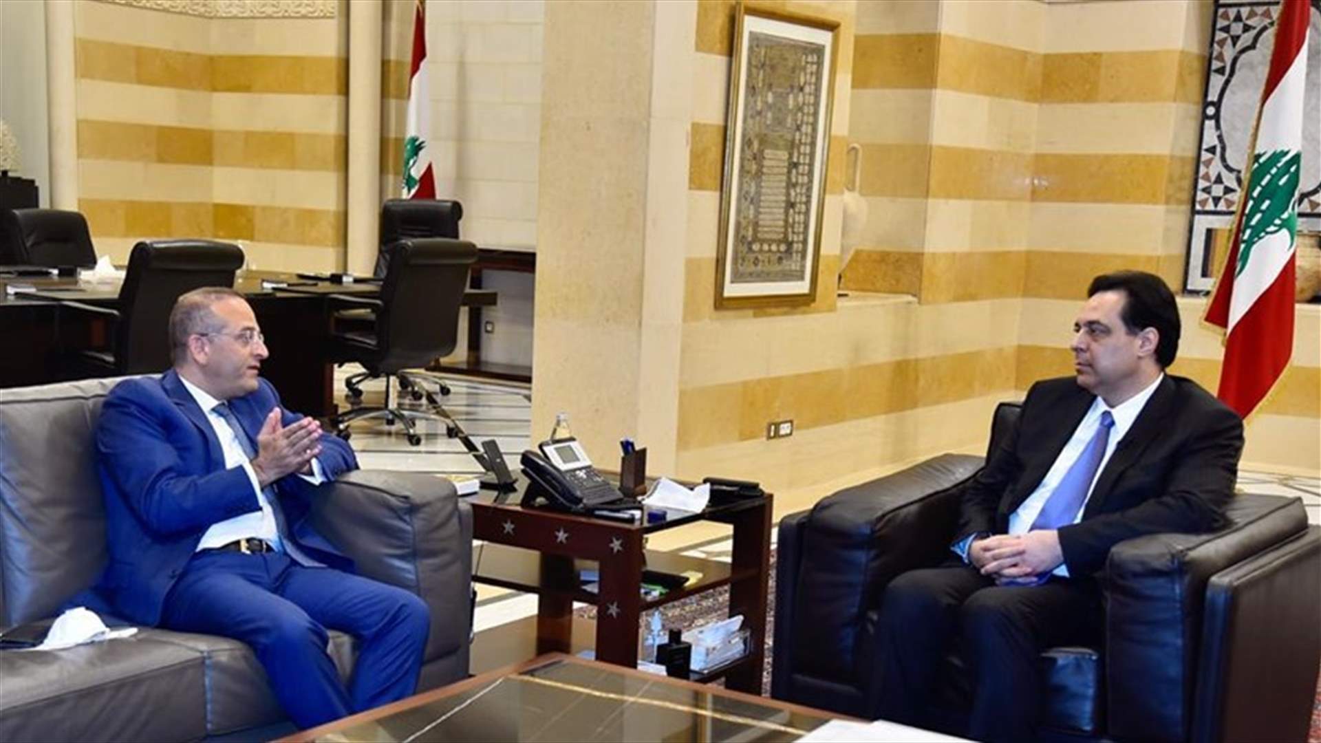 Diab meets former minister Khoury