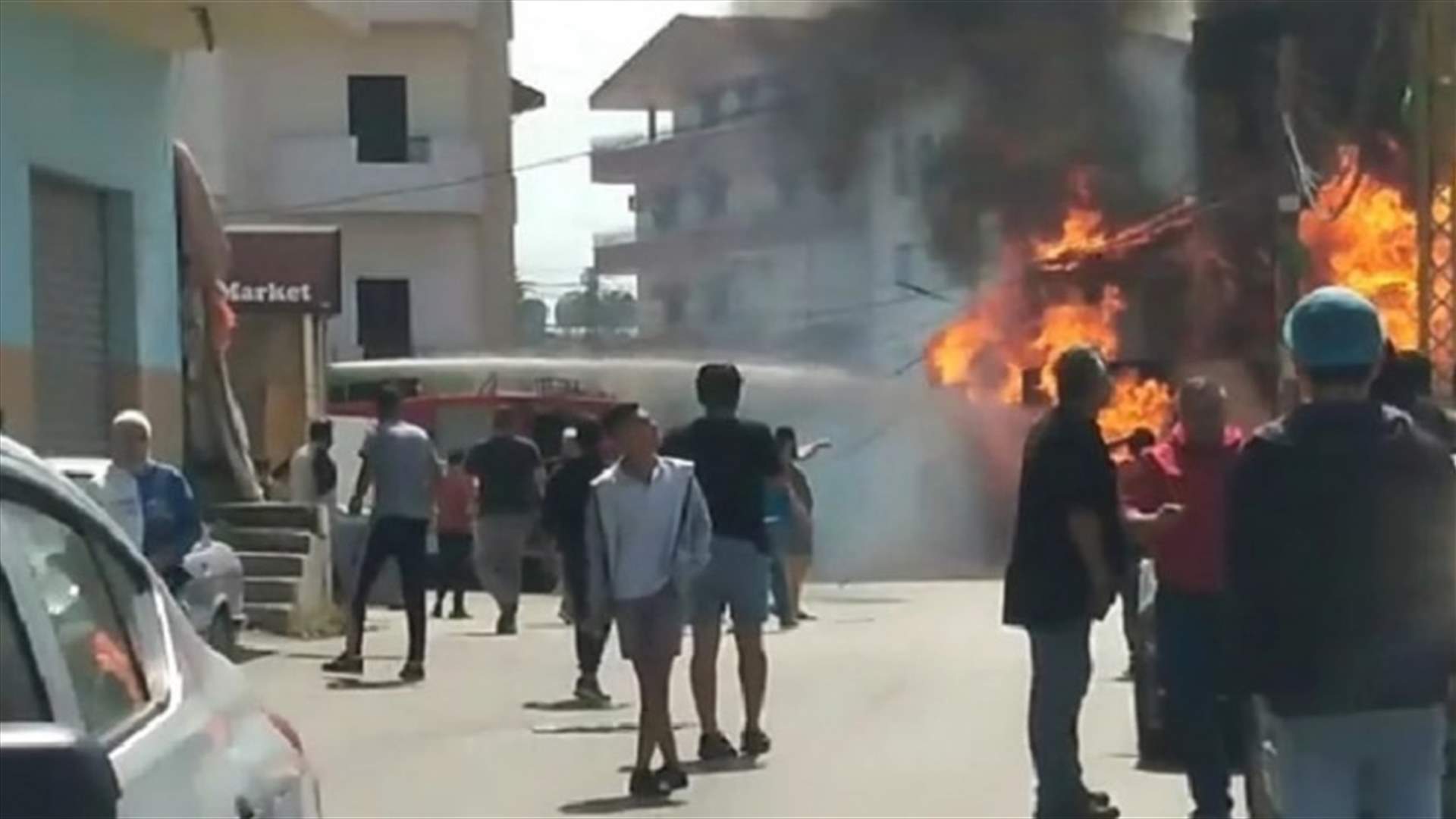 انفجار داخل محل لبيع قوارير الغاز في الغازية...