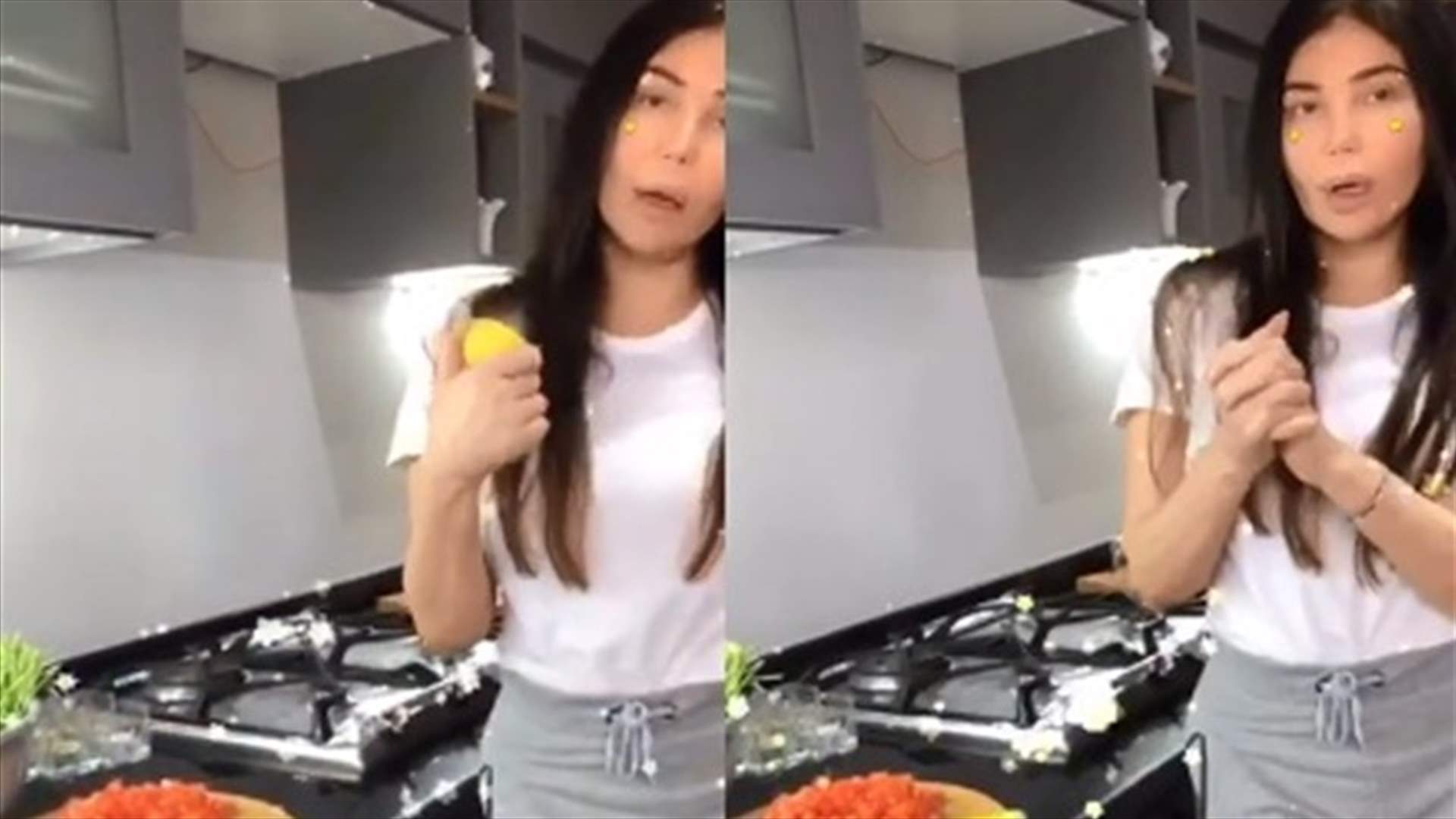 مي حريري تحضّر التبولة بالإنكليزية.. هل تحسّنت لغتها بعد 15 عاماً؟ (فيديو)