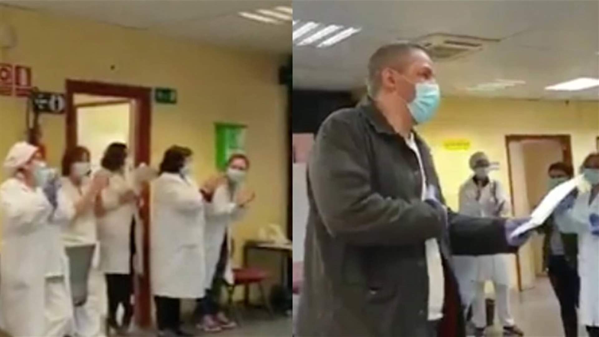 في اسبانيا... تحية مؤثّرة من الجسم الطبي لسائق أجرة ينقل المرضى مجاناً (فيديو)