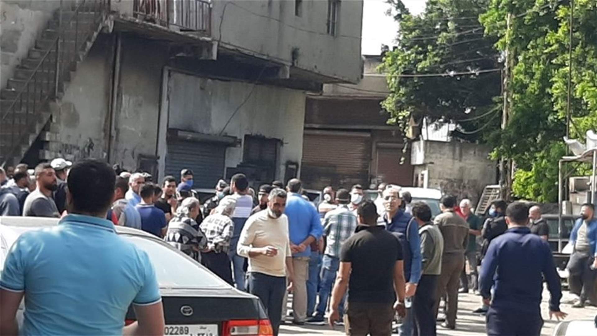 اعتصام للعمال في المدينة الصناعية في صيدا للمطالبة بفتح محالهم