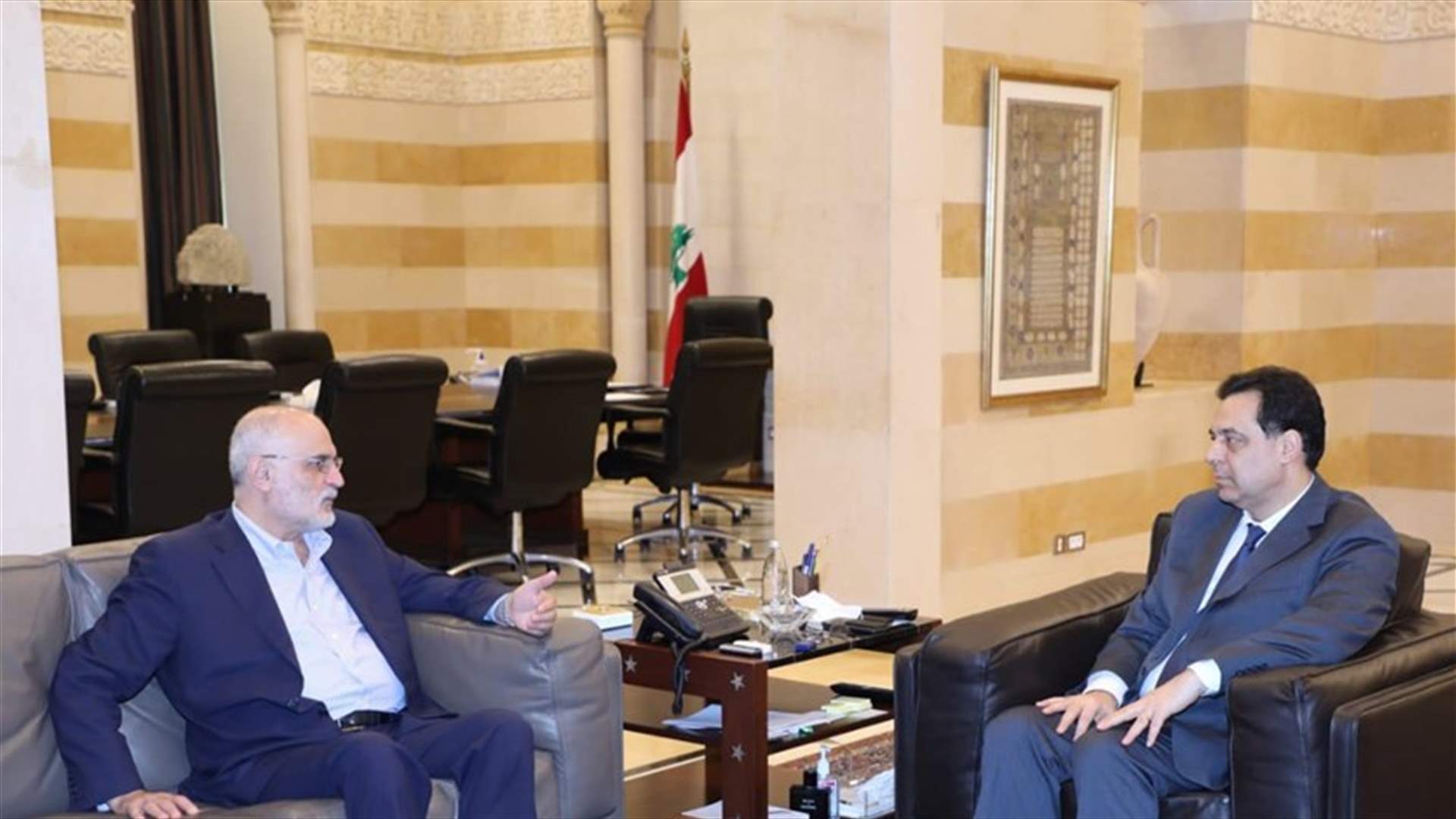 Diab meets Former Minister Ali Hassan Khalil