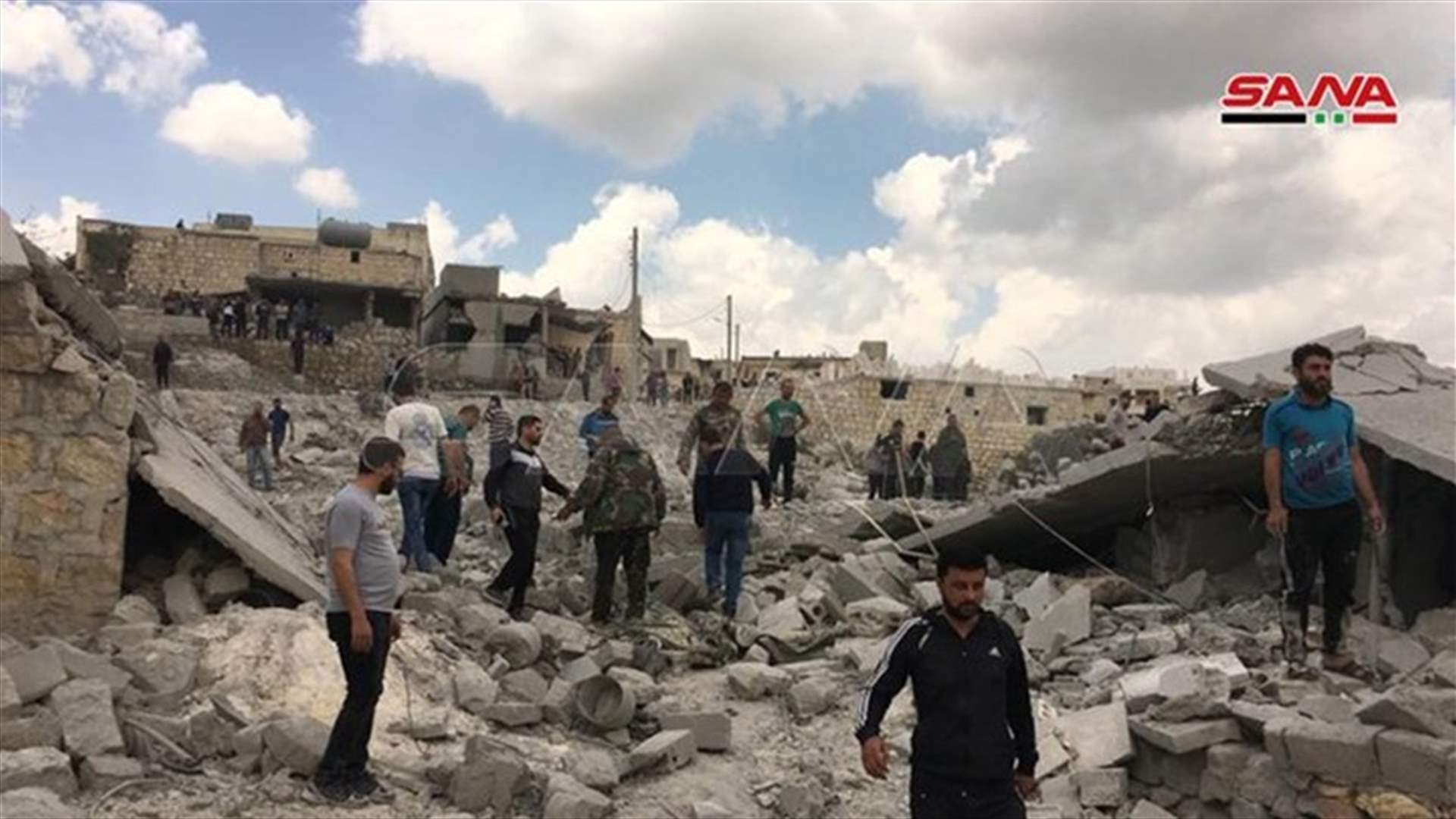 انفجار مستودع لاسطوانات الغاز على أطراف بلدة نبل... دمار واصابات