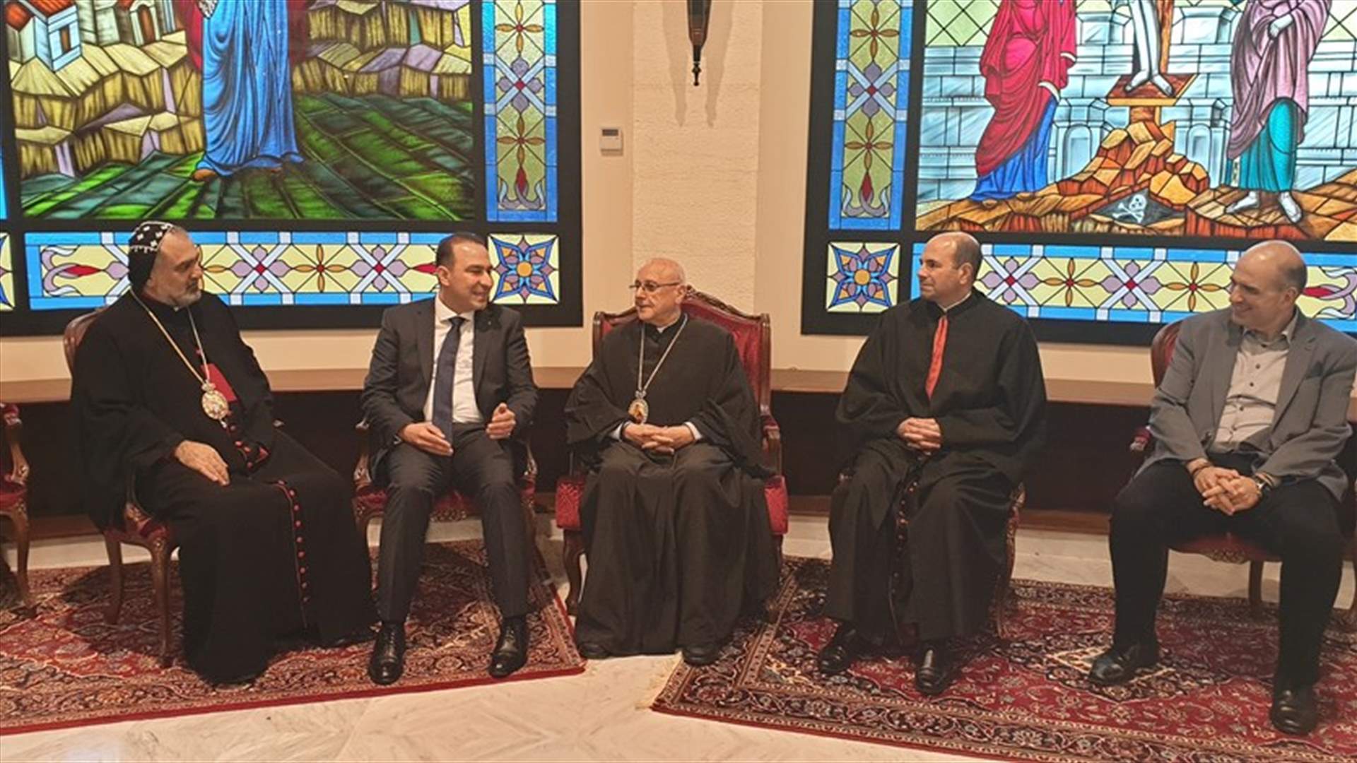 مرتضى التقى أساقفة زحلة: بالتقرب من بعضنا نستطيع النهوض بالبلد