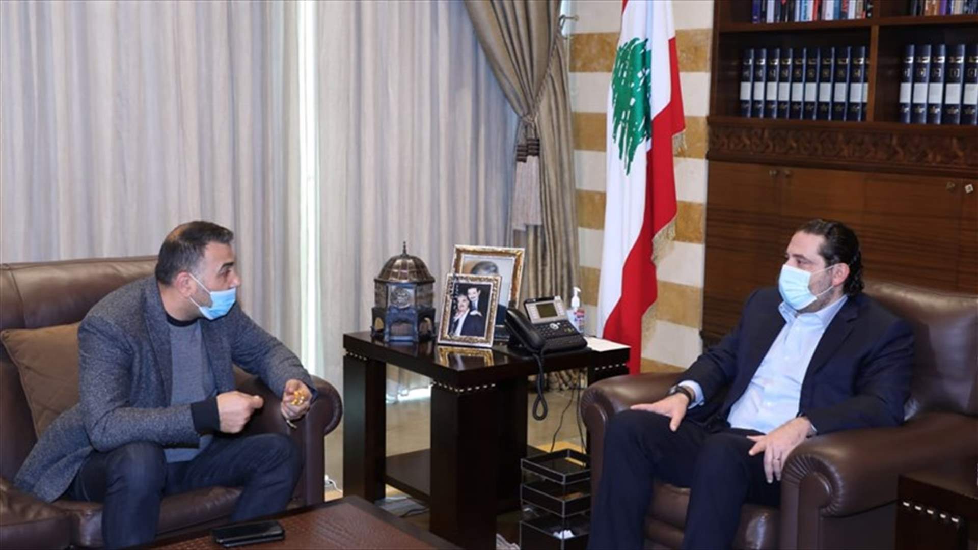 النائب عثمان علم الدين يزور الحريري في بيت الوسط