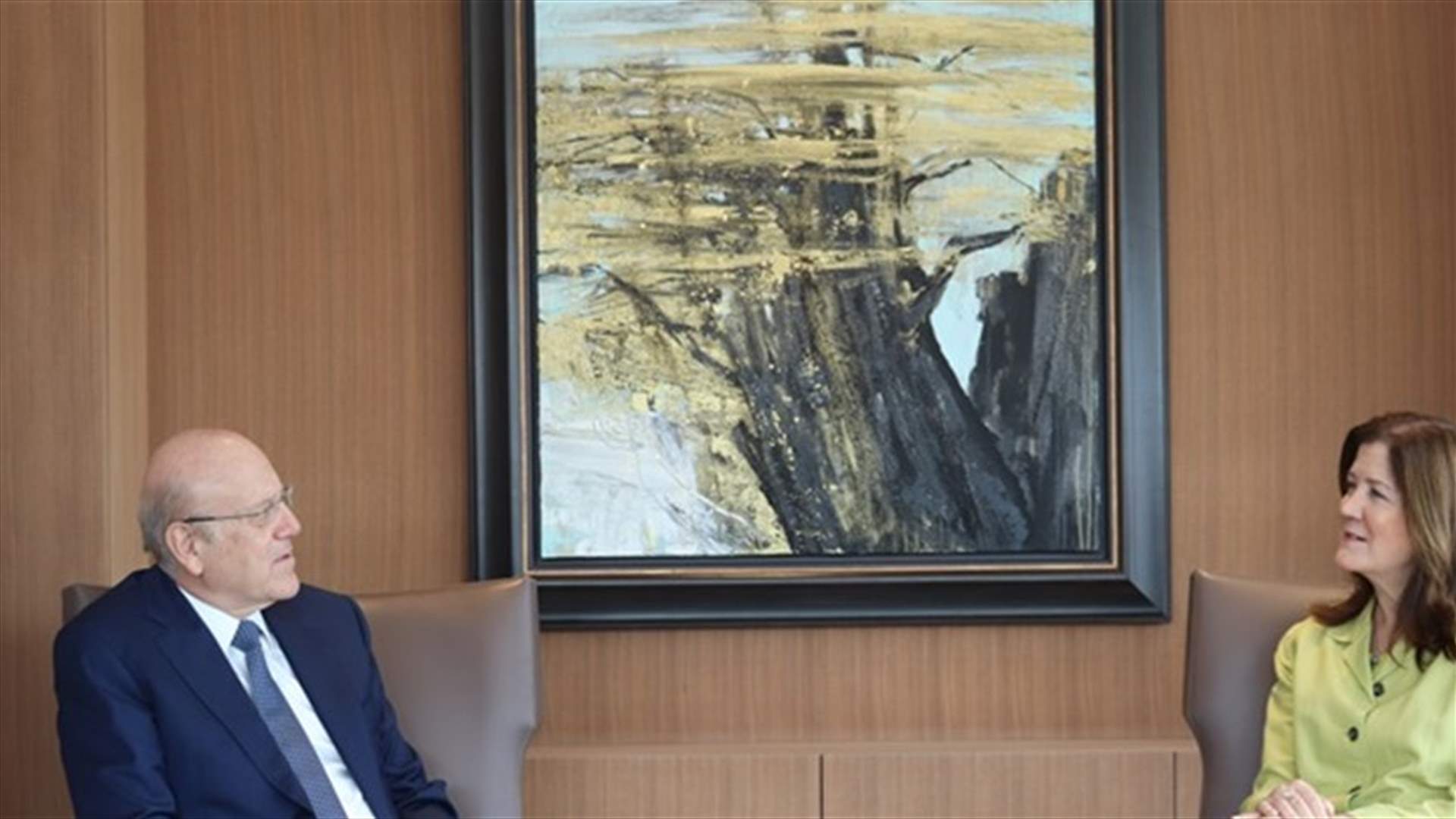 ميقاتي استقبل السفيرة الاميركية