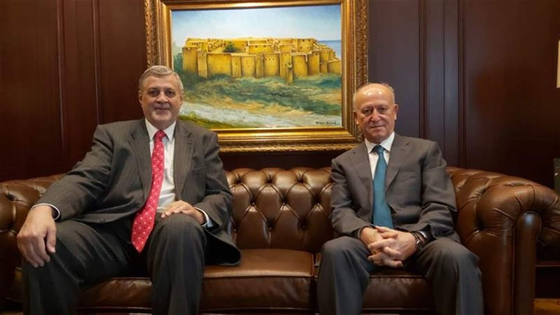 ريفي استقبل كوبيتش: لضرورة تمسك الدولة في لبنان بمظلة الشرعية الدولية