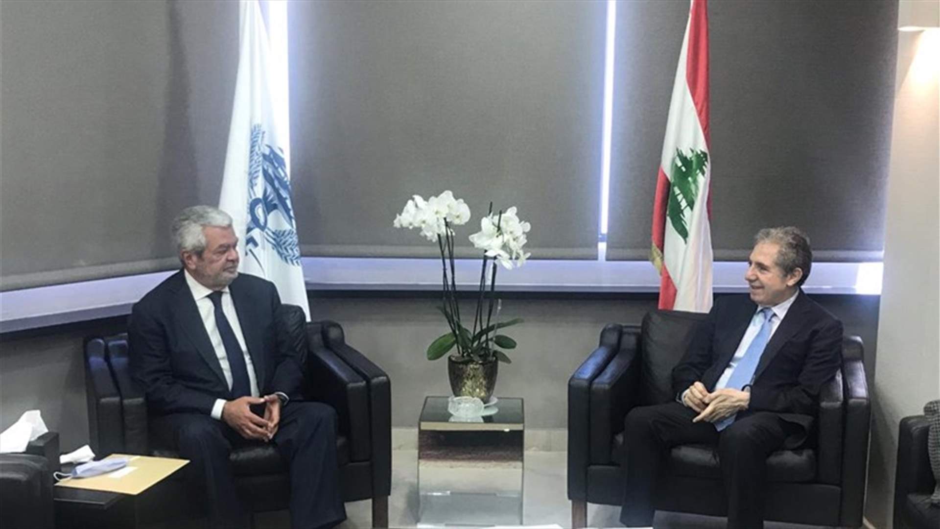 وزني استقبل ممثلة يونيسف ونقيب أصحاب الفنادق...