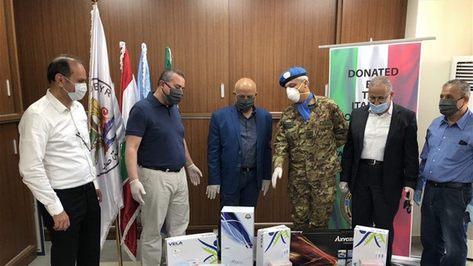 القوة الايطالية في اليونيفيل قدمت فحوصات PCR لبلدية صور