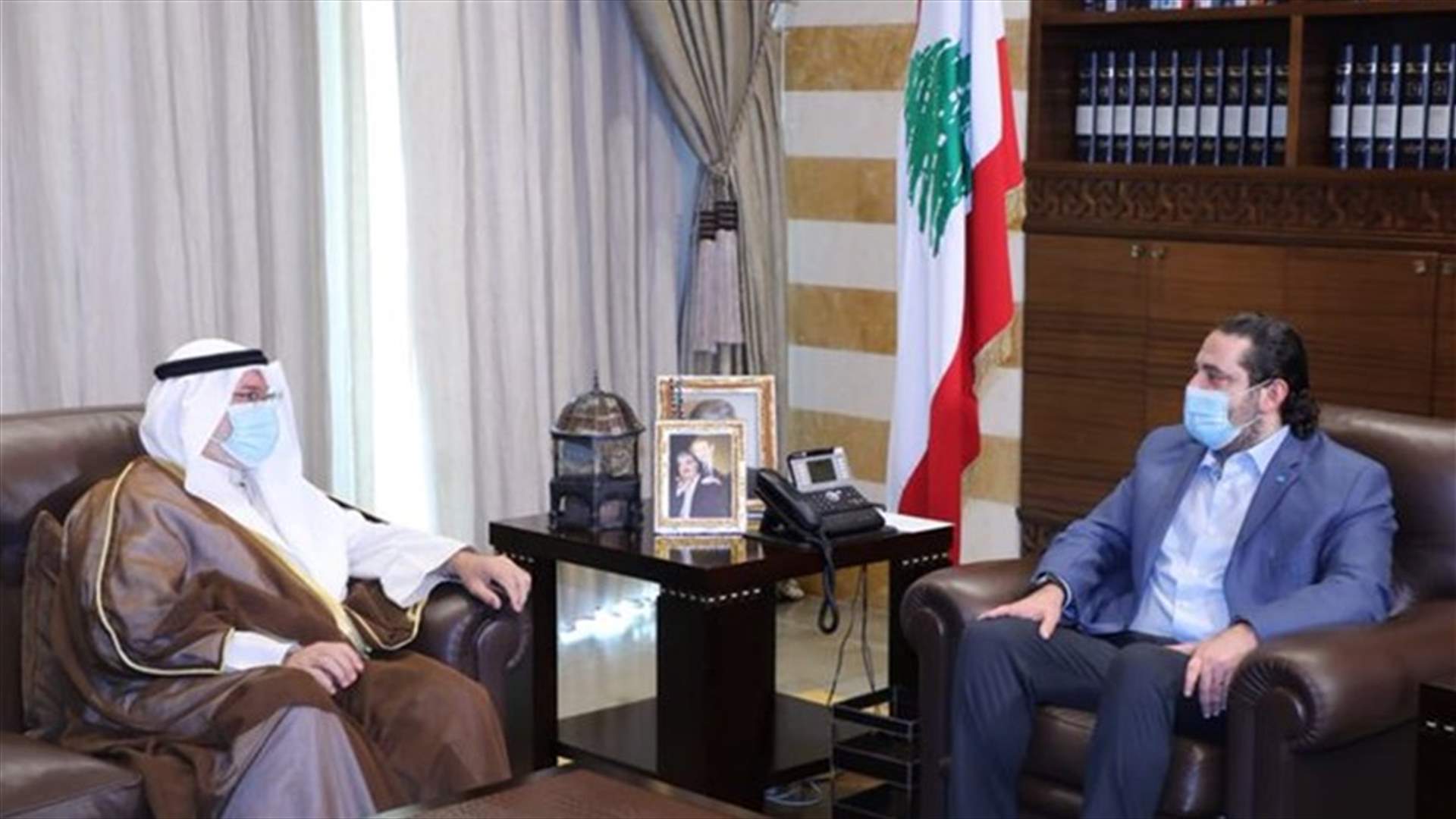 الحريري عرض الاوضاع مع سفراء النروج وسويسرا وكندا والكويت