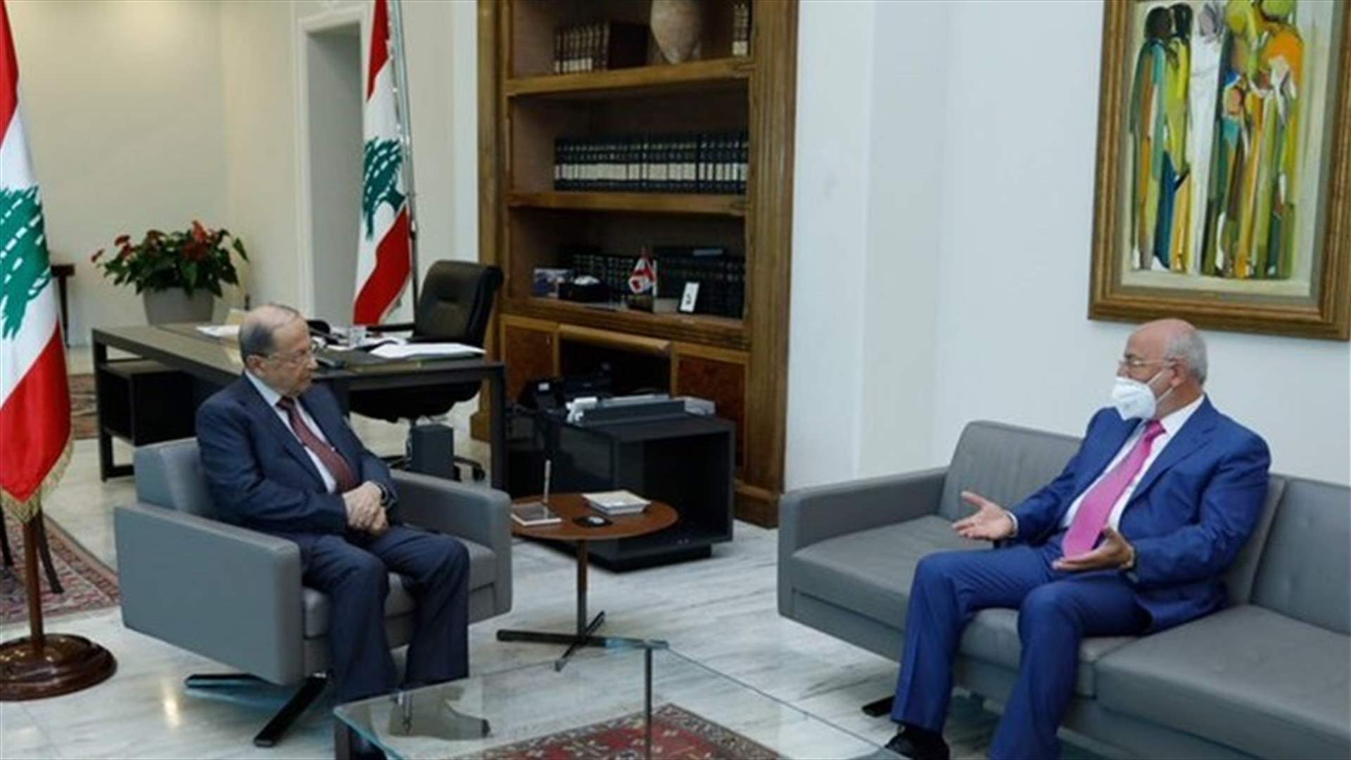President Aoun meets with Aridi dispatched by Jumblatt