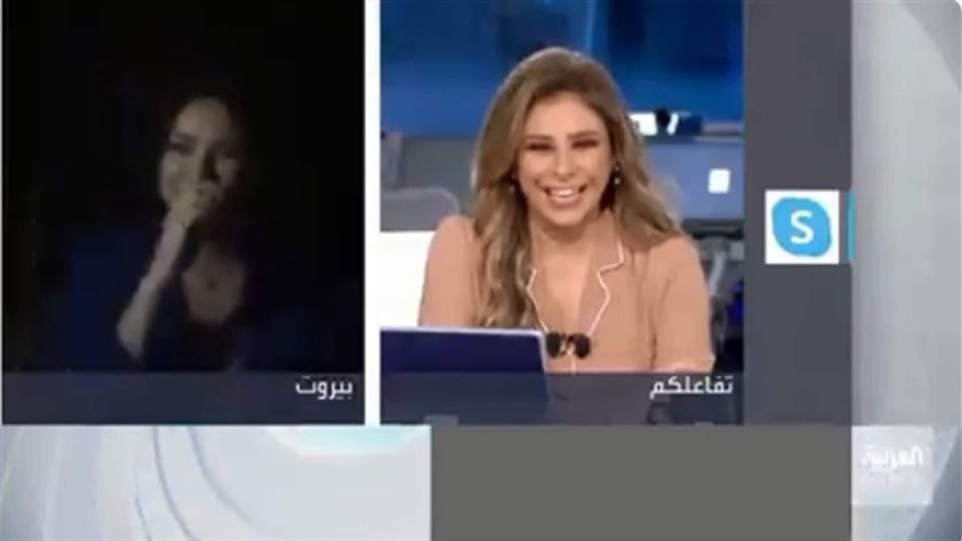 دانييلا رحمة تعاني من انقطاع الكهرباء على الهواء: "نكمل المقابلة على المصباح" (فيديو)