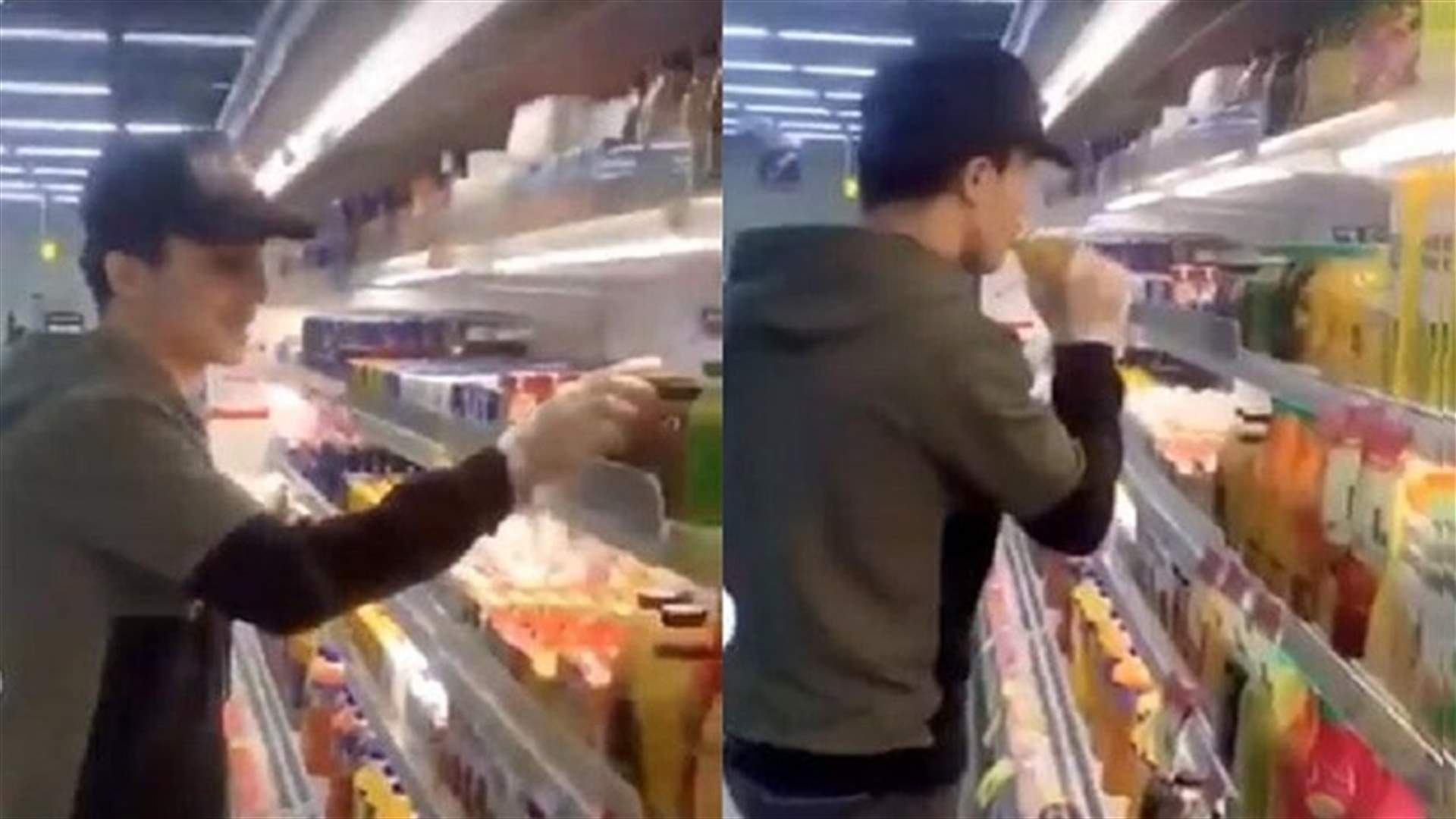 شابان يثيران سخطاً عارماً بسبب تصرف "غير مقبول" داخل سوبرماركت في السعودية (فيديو)