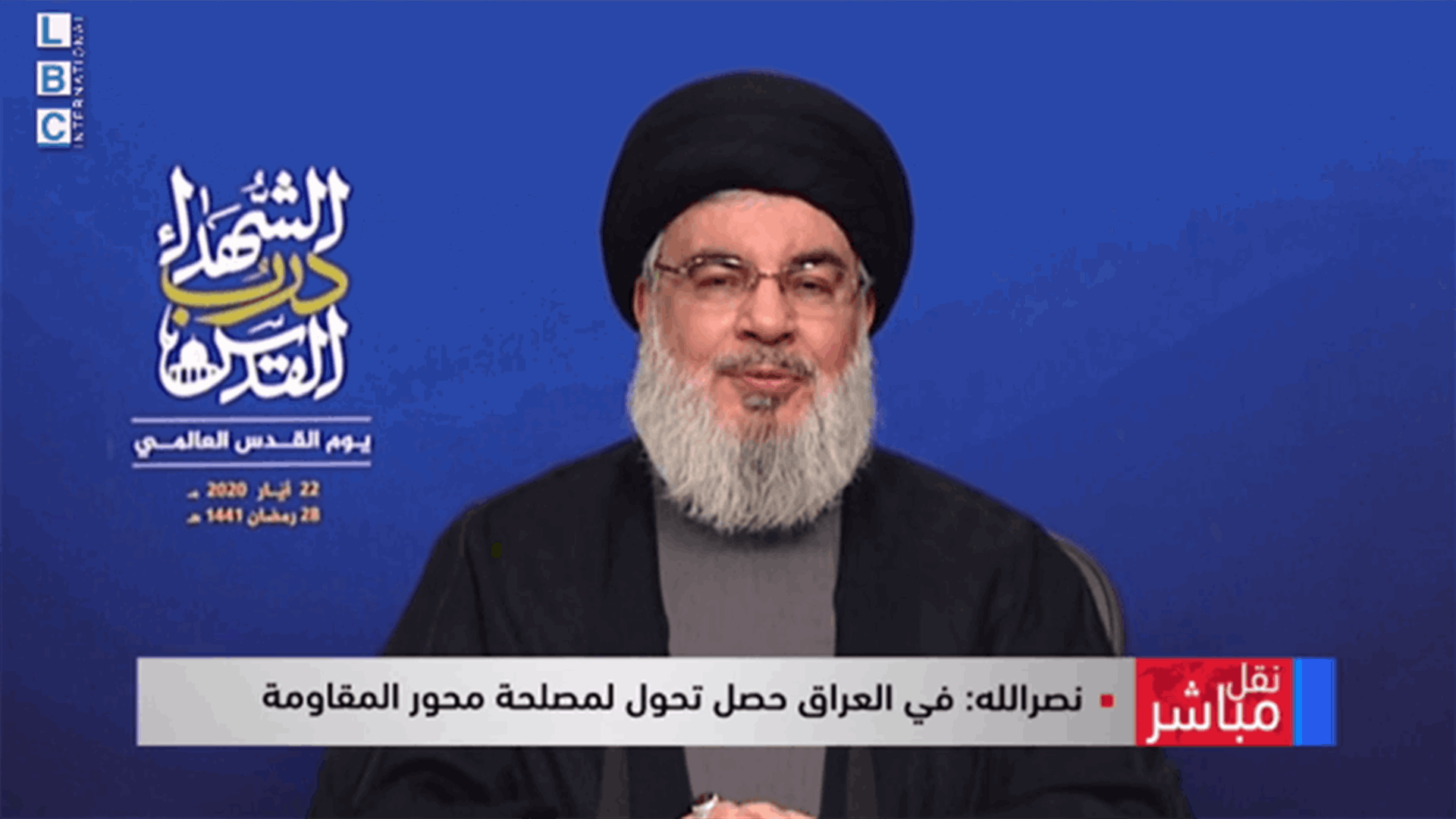 السيد نصرالله: إسرائيل حذرة بموضوع لبنان وقادرون أن نكون اقوياء وأن نحافظ على سيادتنا