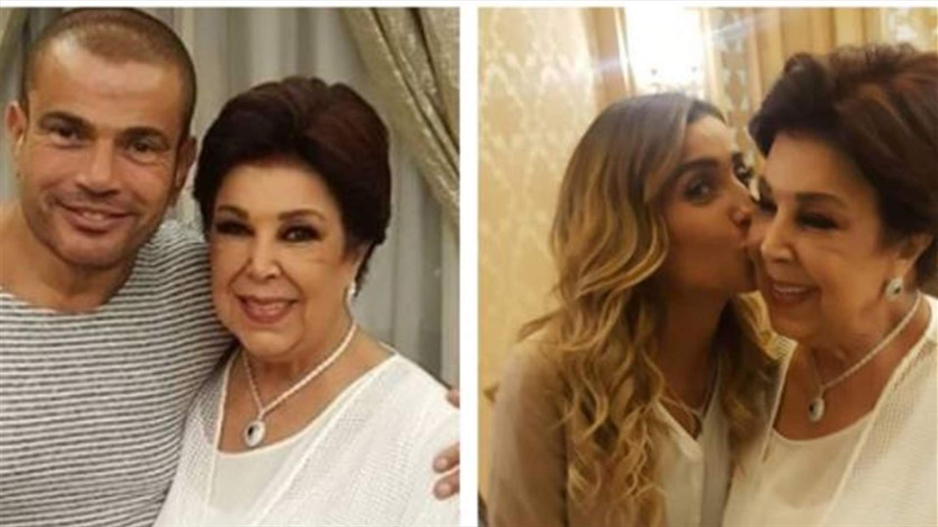 نجوم خالطوا رجاء الجداوي بعد إصابتها بكورونا.. عمرو دياب ودينا الشربيني على رأس القائمة!