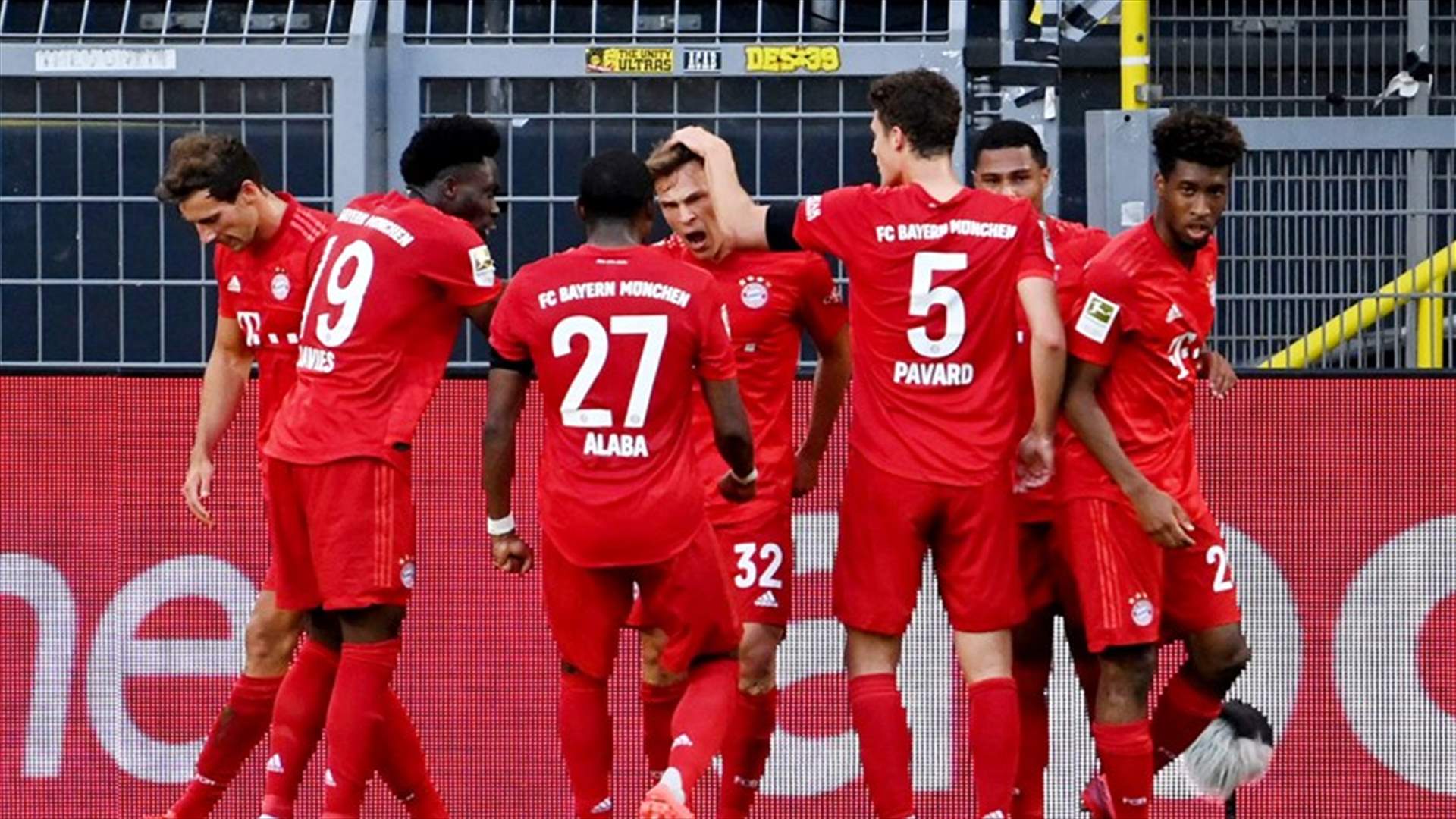 بايرن ميونخ يفوز على دورتموند بهدف من كيميش من تسديدة رائعة