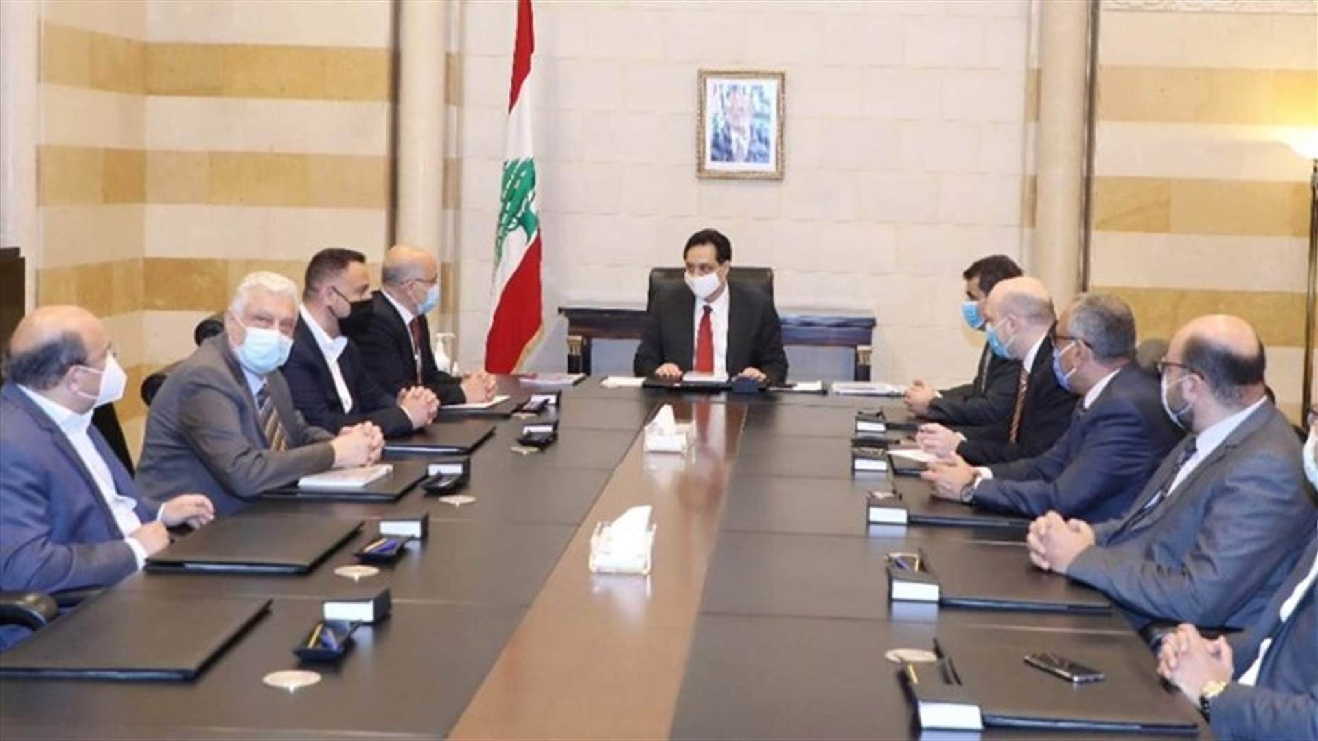 دياب عرض لاوضاع طرابلس مع وفد من بلديتها
