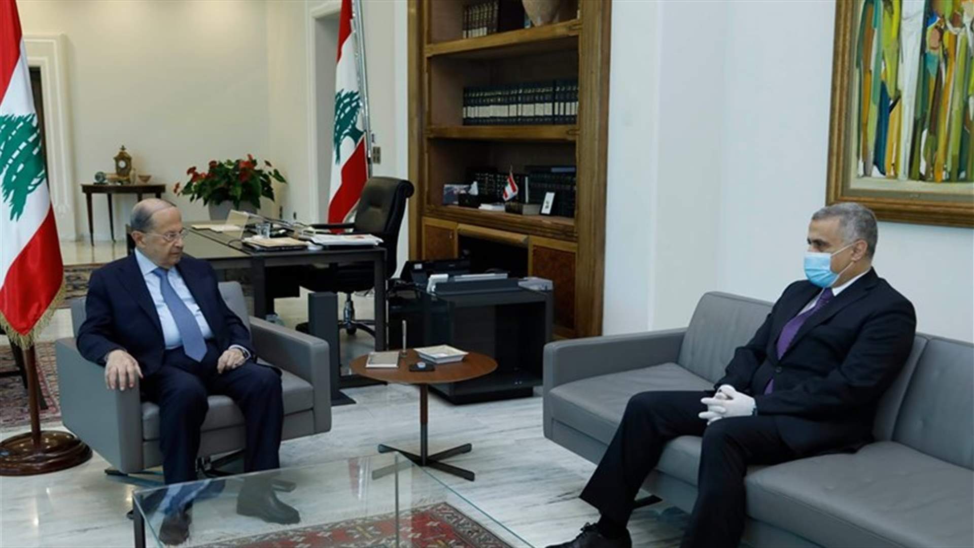 عون بحث مع طرابلسي اوضاع المدارس... وموضوع اليونيفل سيبحثه في اجتماع غداً