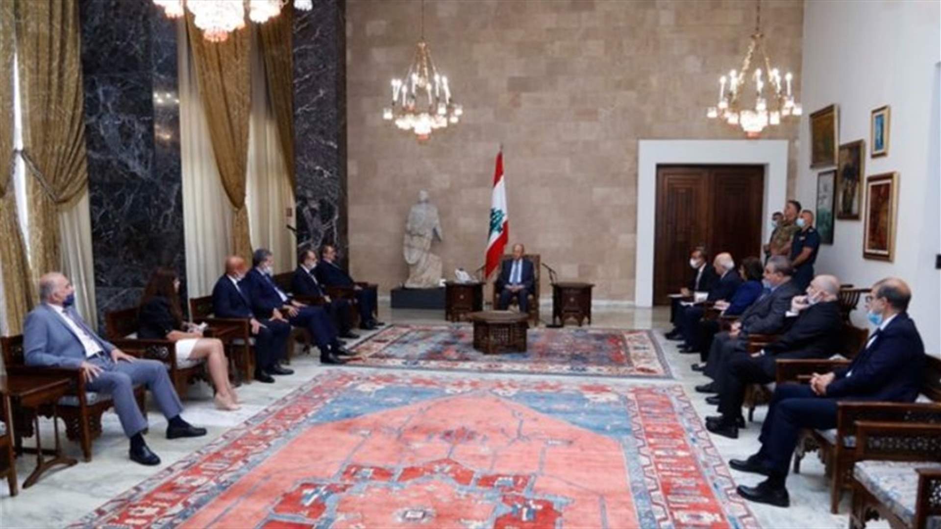 رئيس الجمهورية عرض وجمعية تجار جونية وكسروان الاوضاع الاقتصادية
