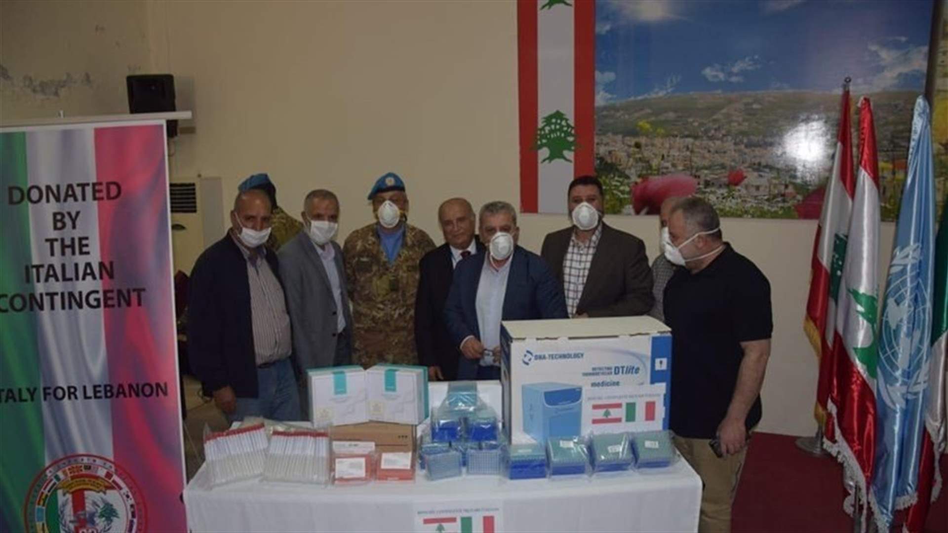 UNIFIL Italian contingent donates PCR device to Bint Jbeil governmental hospital