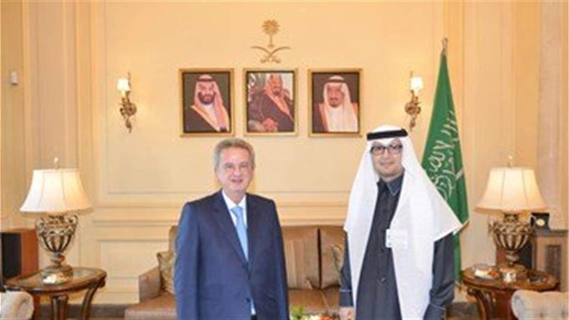 Bukhari, Salameh meet, discuss issues of common interest