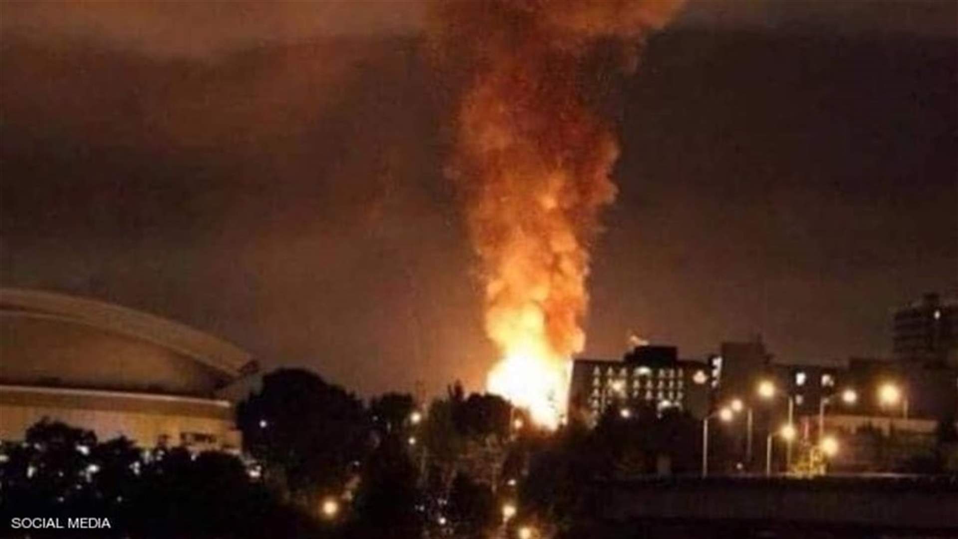 انفجار خزان غاز في طهران