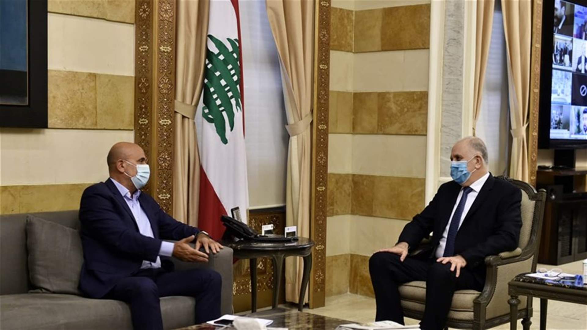 فهمي التقى النائبين أبي رميا وآلان عون