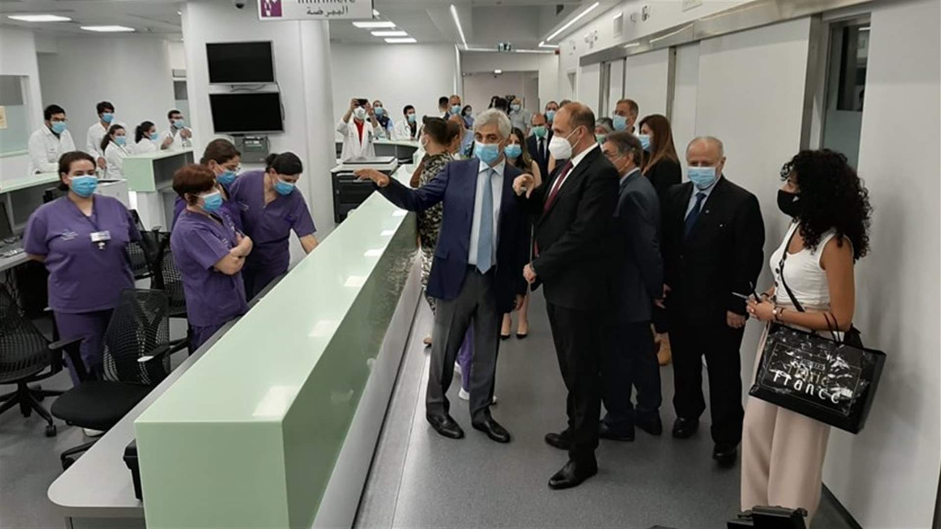 وزير الصحة قام بجولة على مختلف الأقسام في مستشفى اوتيل ديو (صور)