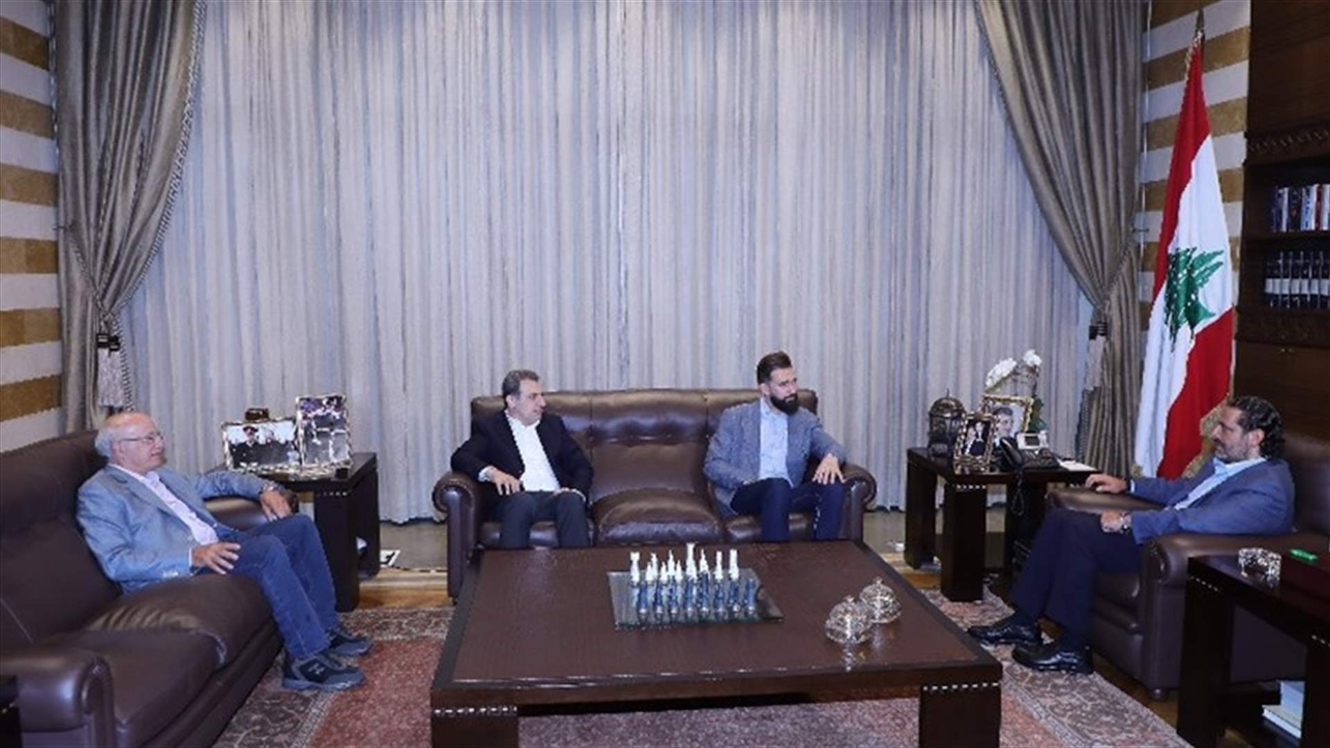 الحريري عرض مع تيمور جنبلاط المستجدات واستقبل وفد اتحاد العائلات البيروتية