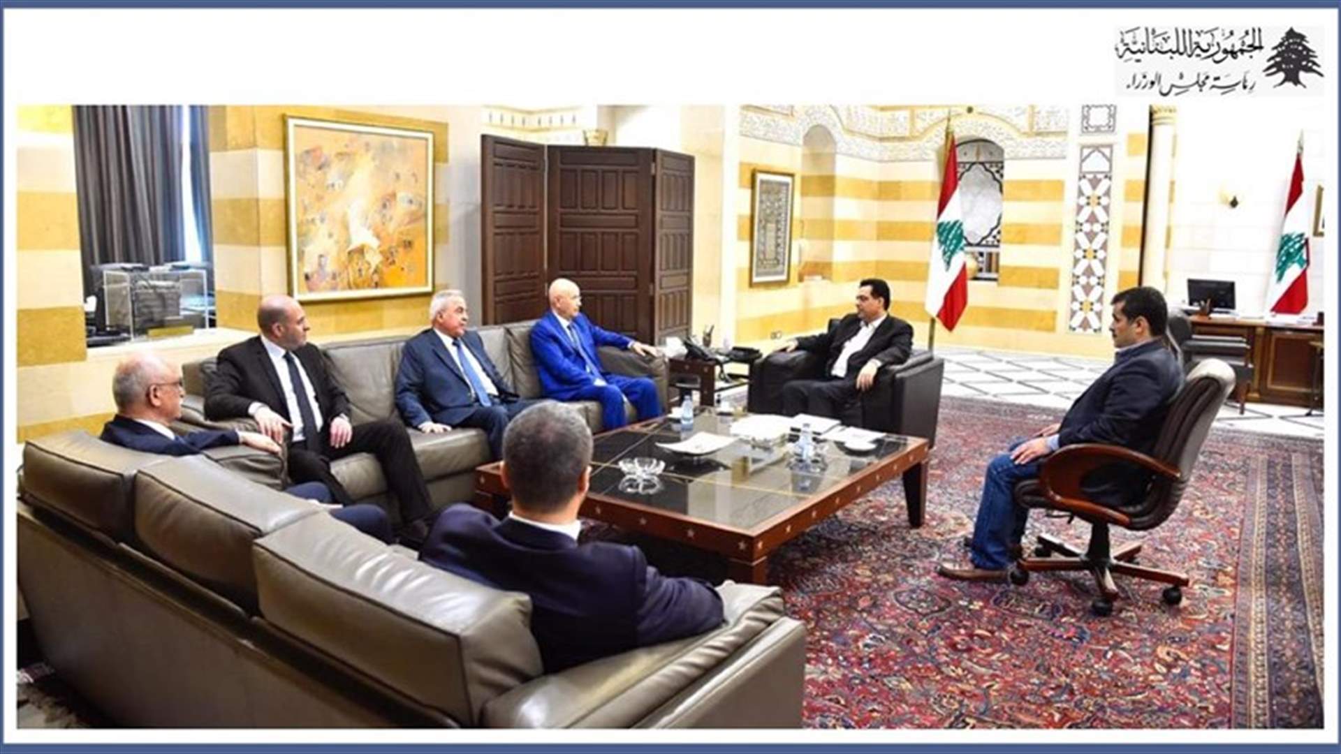 دياب بحث مع وفد نيابي بقاعي في موضوع الطريق الدولية ونفق بيروت البقاع