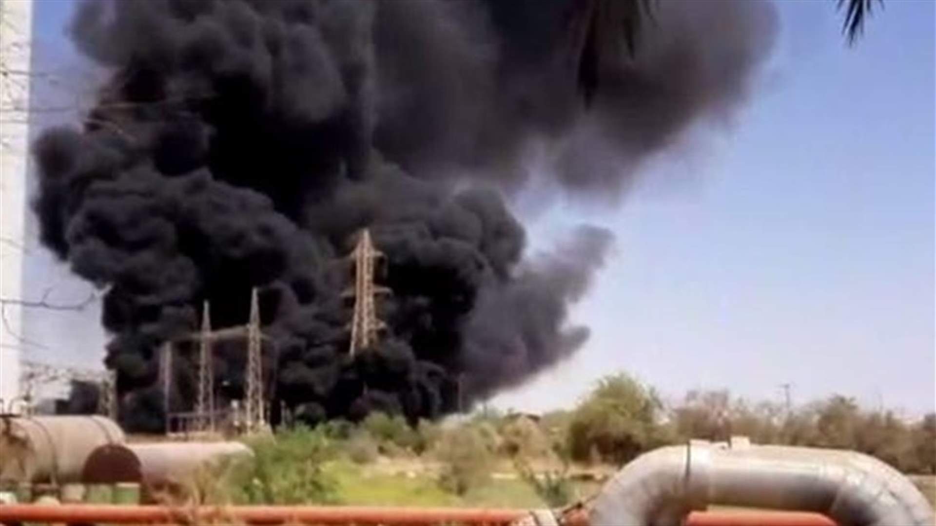 حريق في محطة للغاز في مدينة الأهواز جنوب غرب إيران (فيديو)