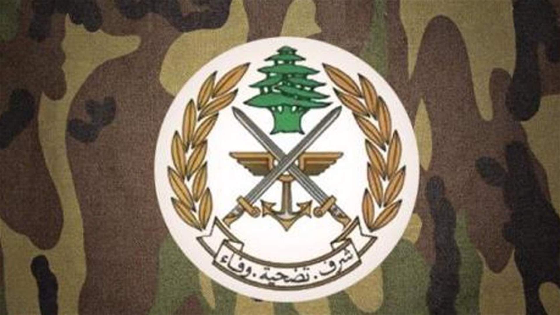الجيش: توقيف مروج مخدرات في محلة برج البراجنة الرمل العالي