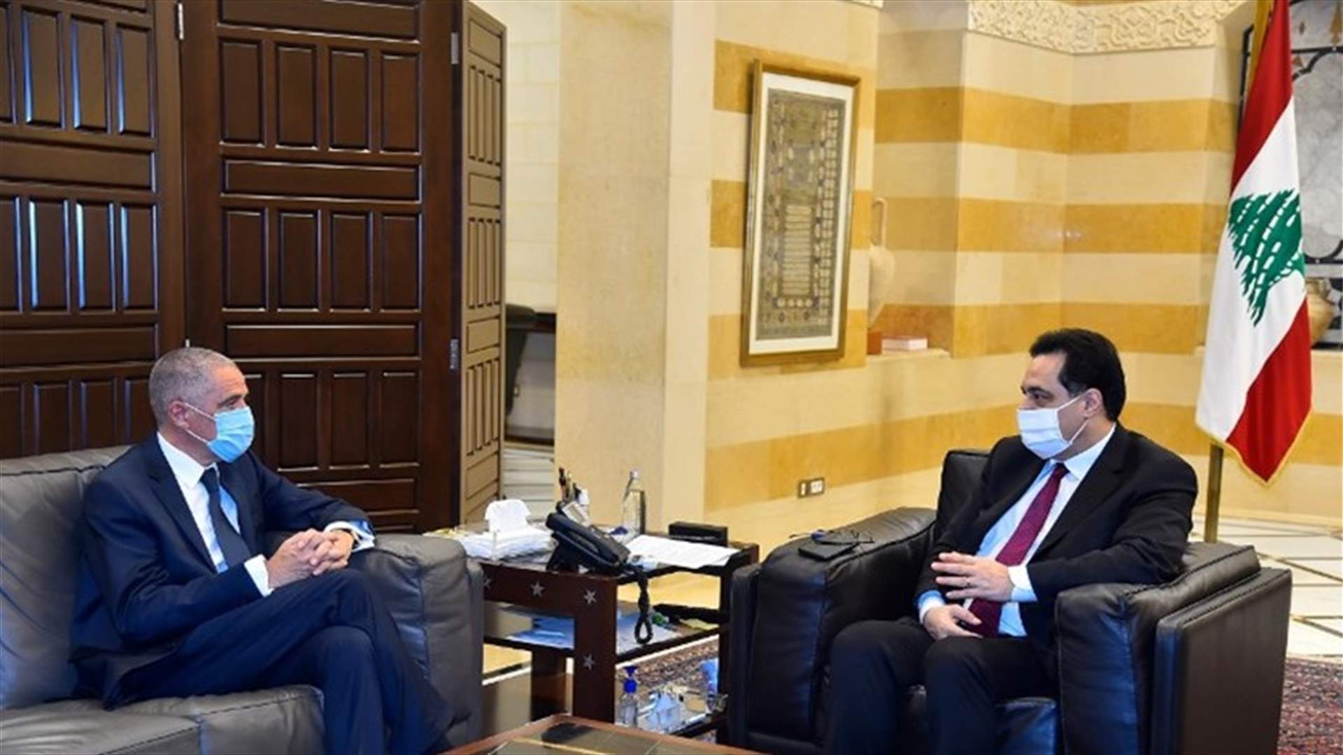 دياب عرض مع طراف الأوضاع في لبنان والمباحثات مع صندوق النقد وقيود السفر إلى بلدان الاتحاد الأوروبي
