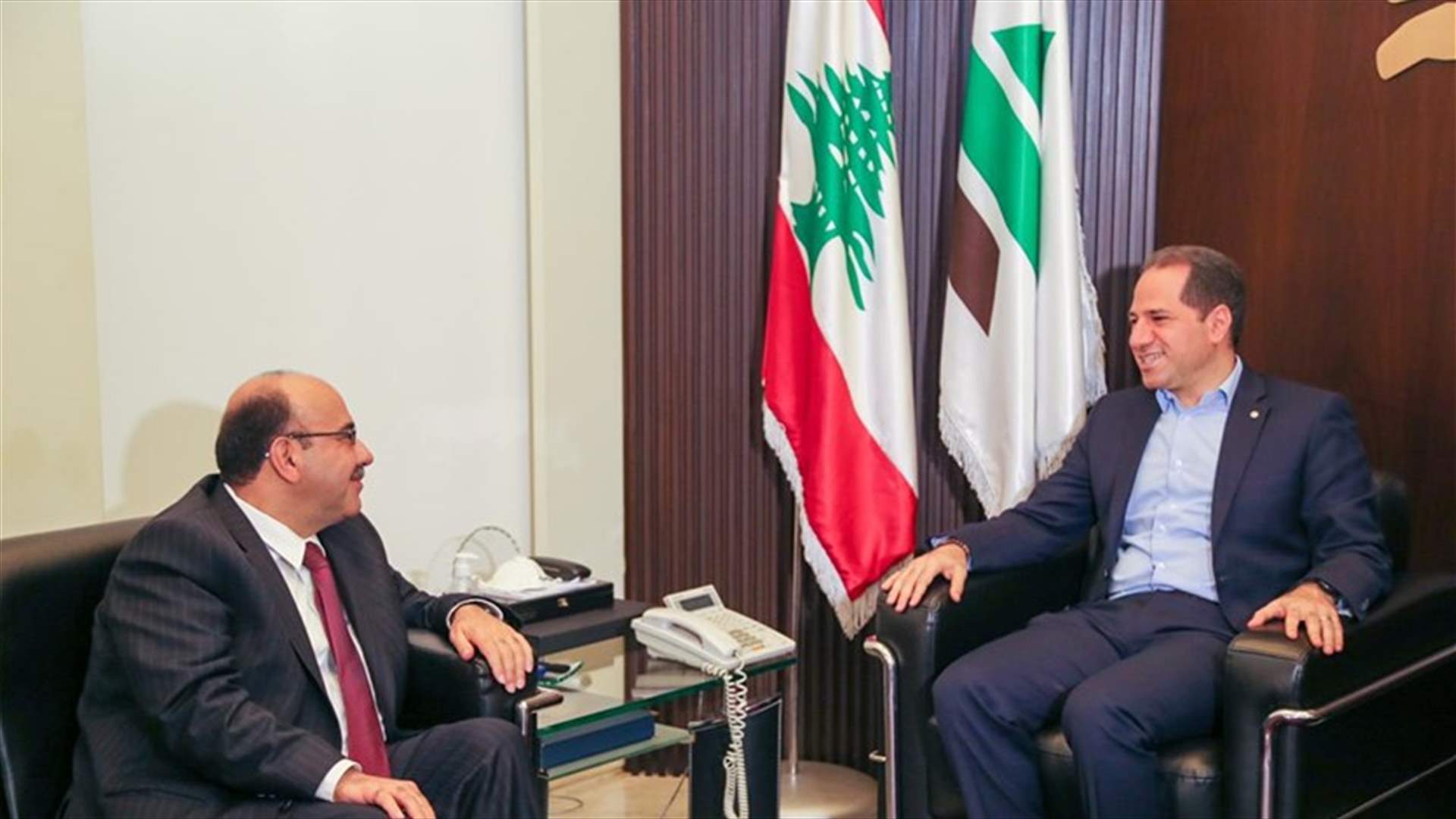 سامي الجميل التقى سفير الأردن