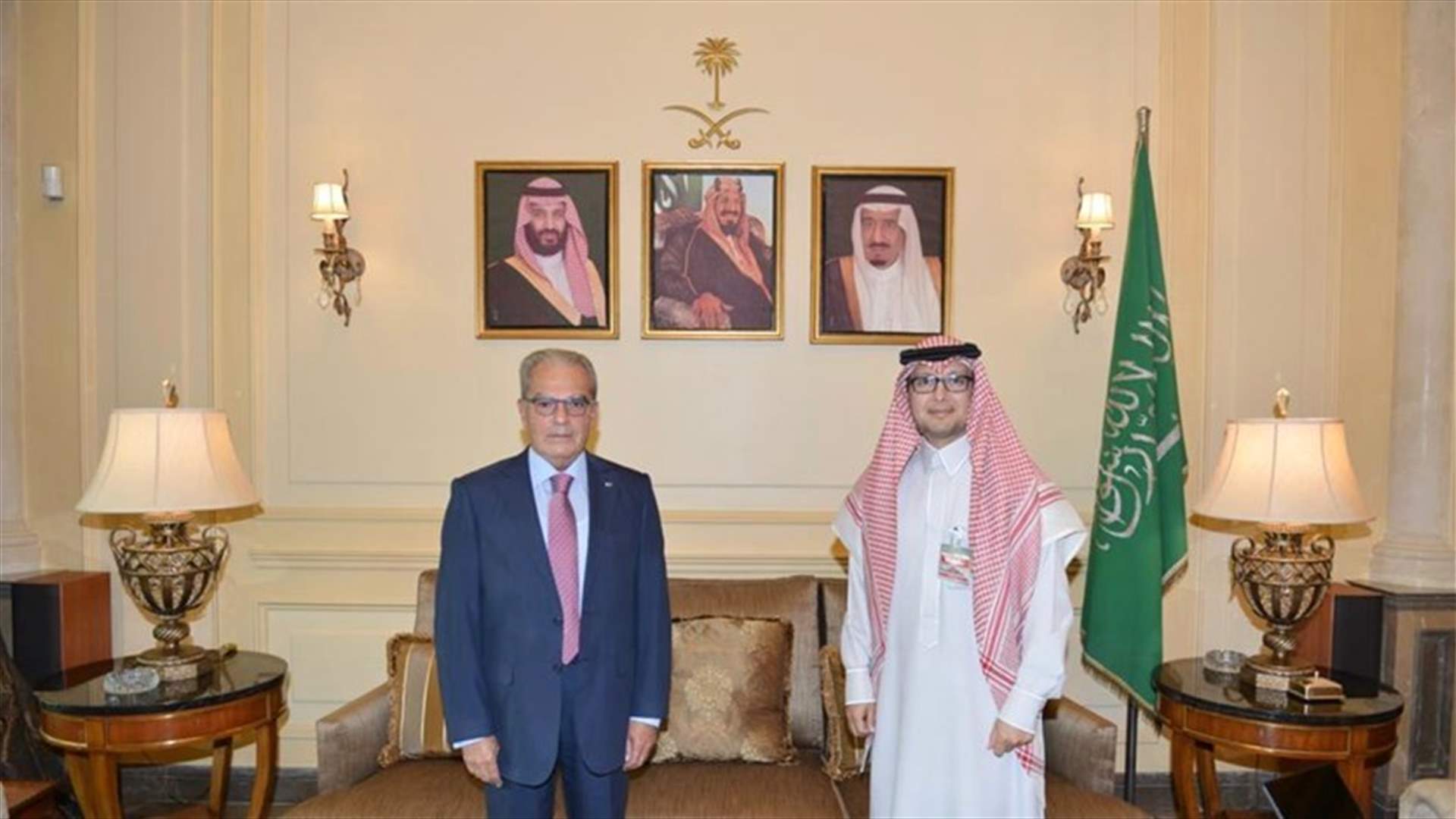 الخازن زار بخاري: نشكر اهتمام السعودية الدائم بلبنان