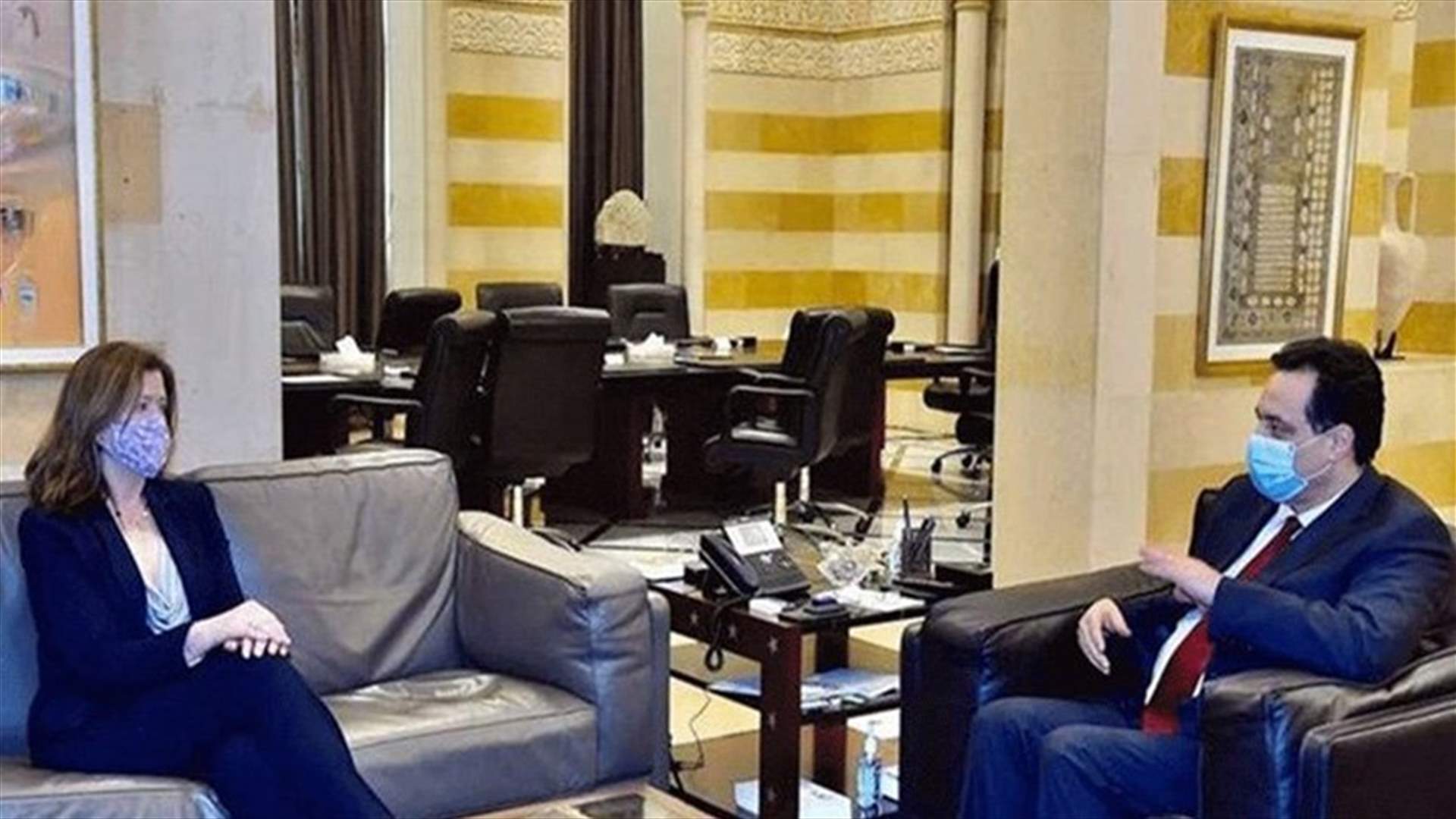 لقاء دياب - شيا... مصادر حكومية للـLBCI: لبنان طلب مساعدة الولايات المتحدة في مختلف المجالات