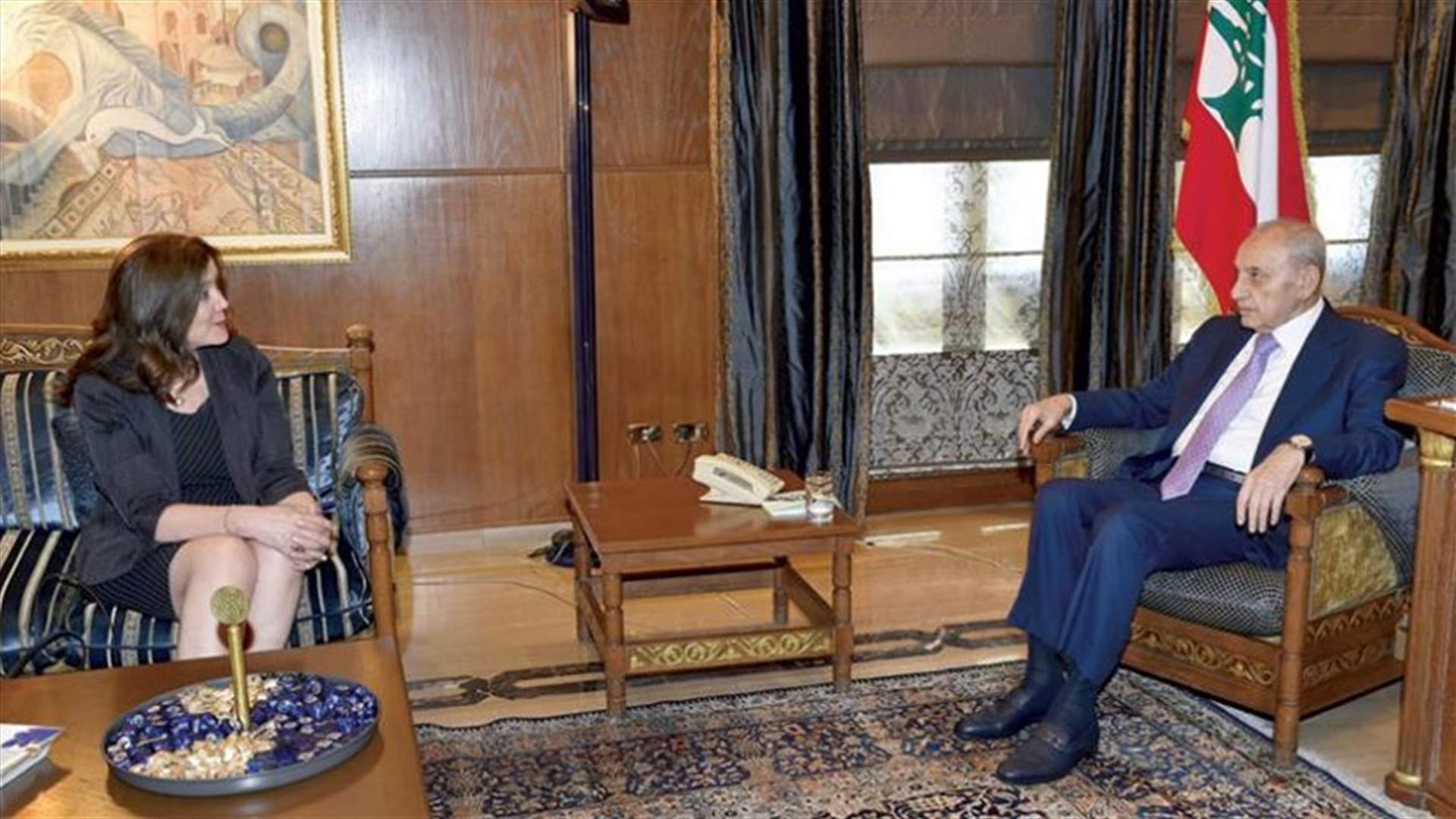 السفيرة الأميركية لبري: واشنطن لا تريد معاقبة لبنان (الشرق الأوسط)