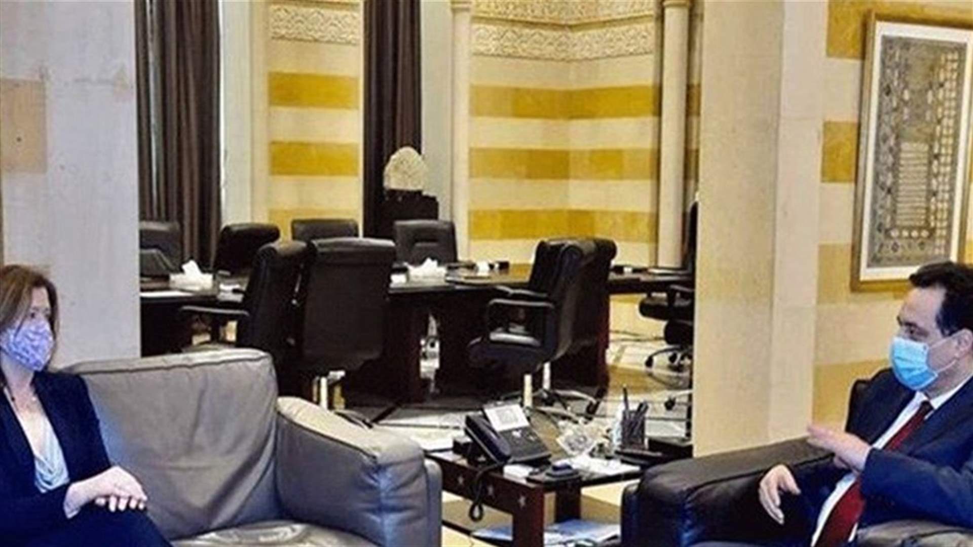 تفاصيل عن لقاء دياب - شيا أول من أمس... (الشرق الأوسط)