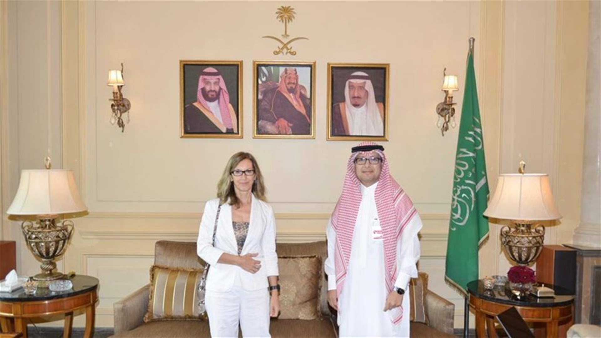 سفير المملكة يستقبل السفيرة الايطالية لدى لبنان