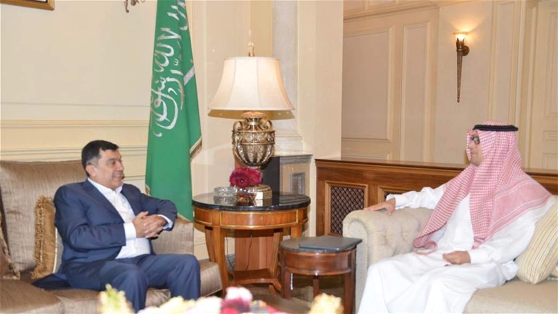 بخاري استقبل رئيس مجلس إدارة طيران الشرق الأوسط