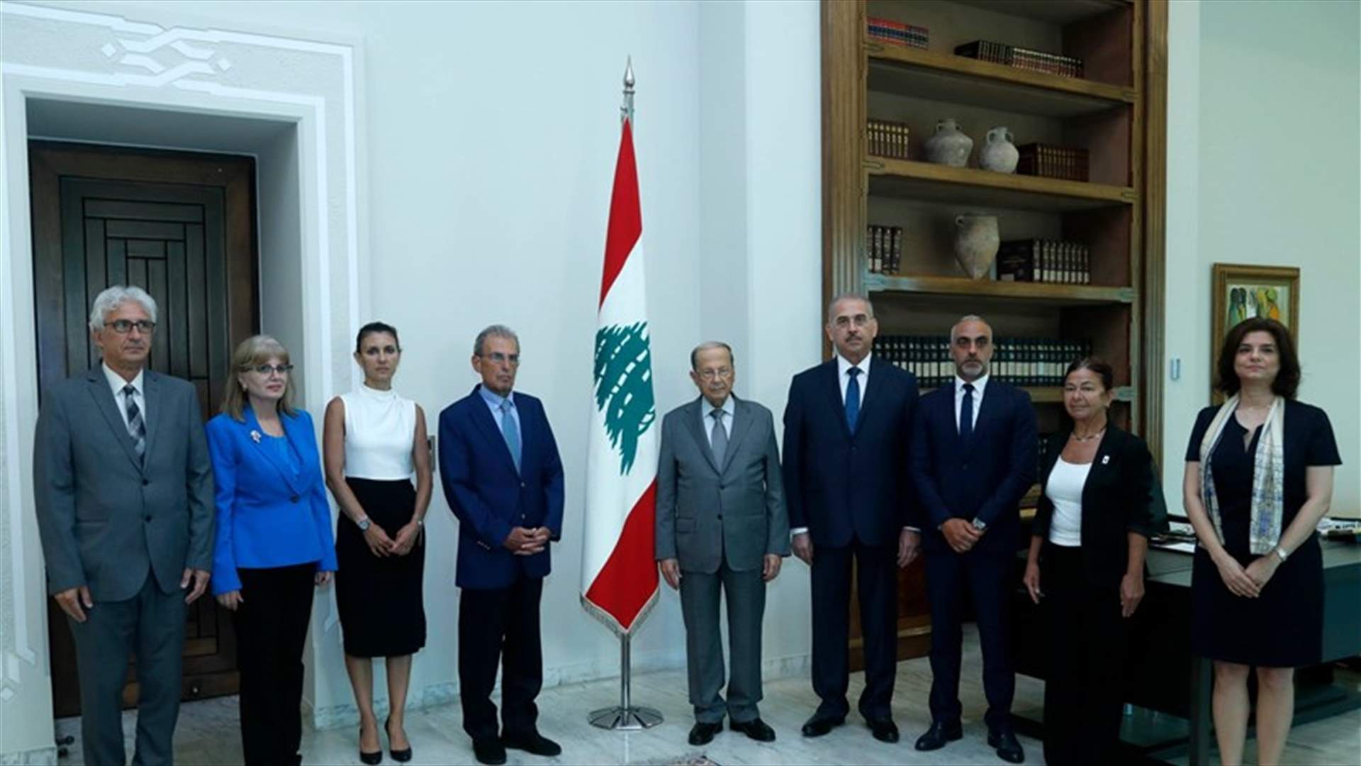 الهيئة الوطنية للمفقودين قسرا أقسموا اليمين أمام الرئيس عون